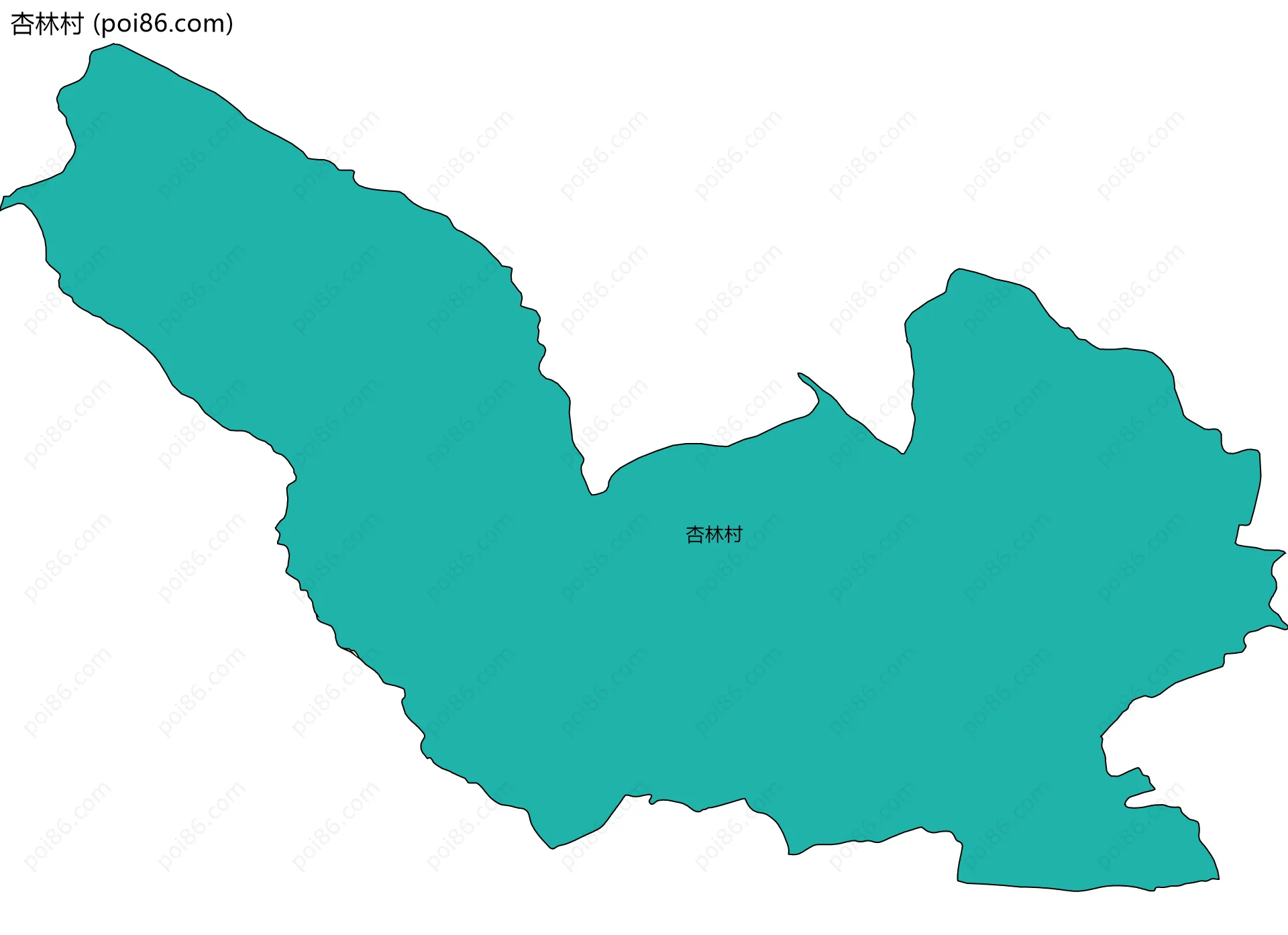 杏林村边界地图