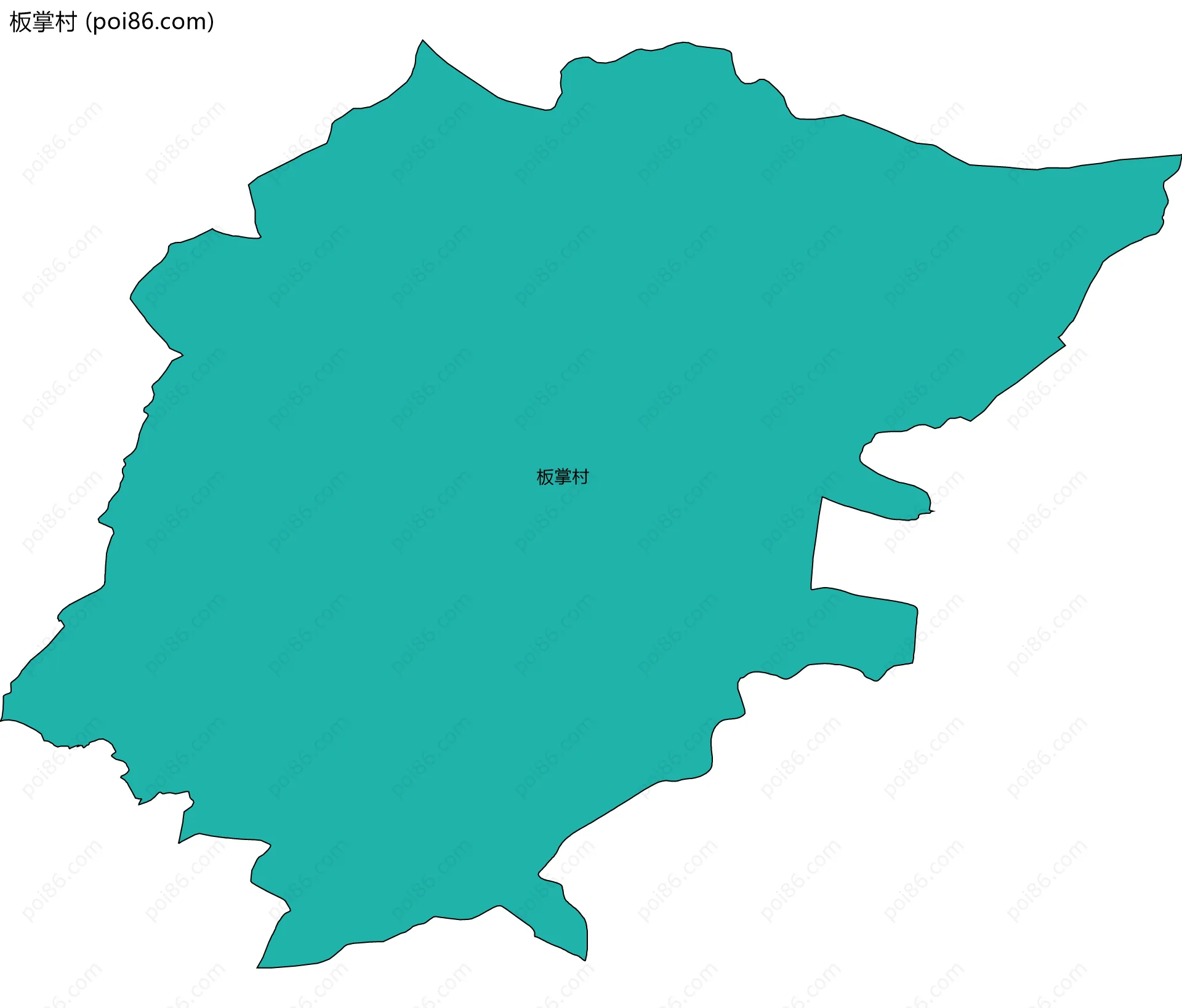 板掌村边界地图