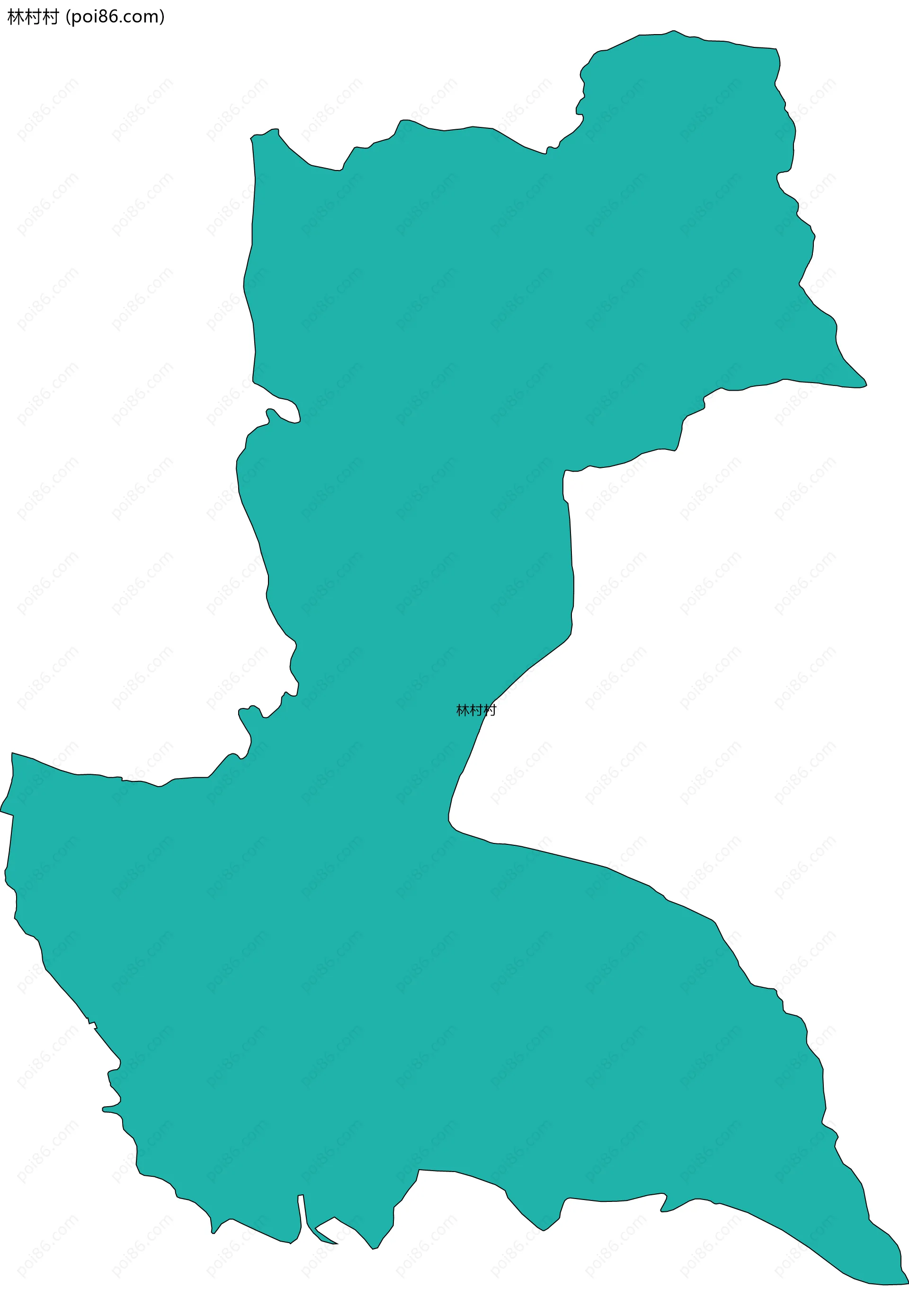 林村村边界地图