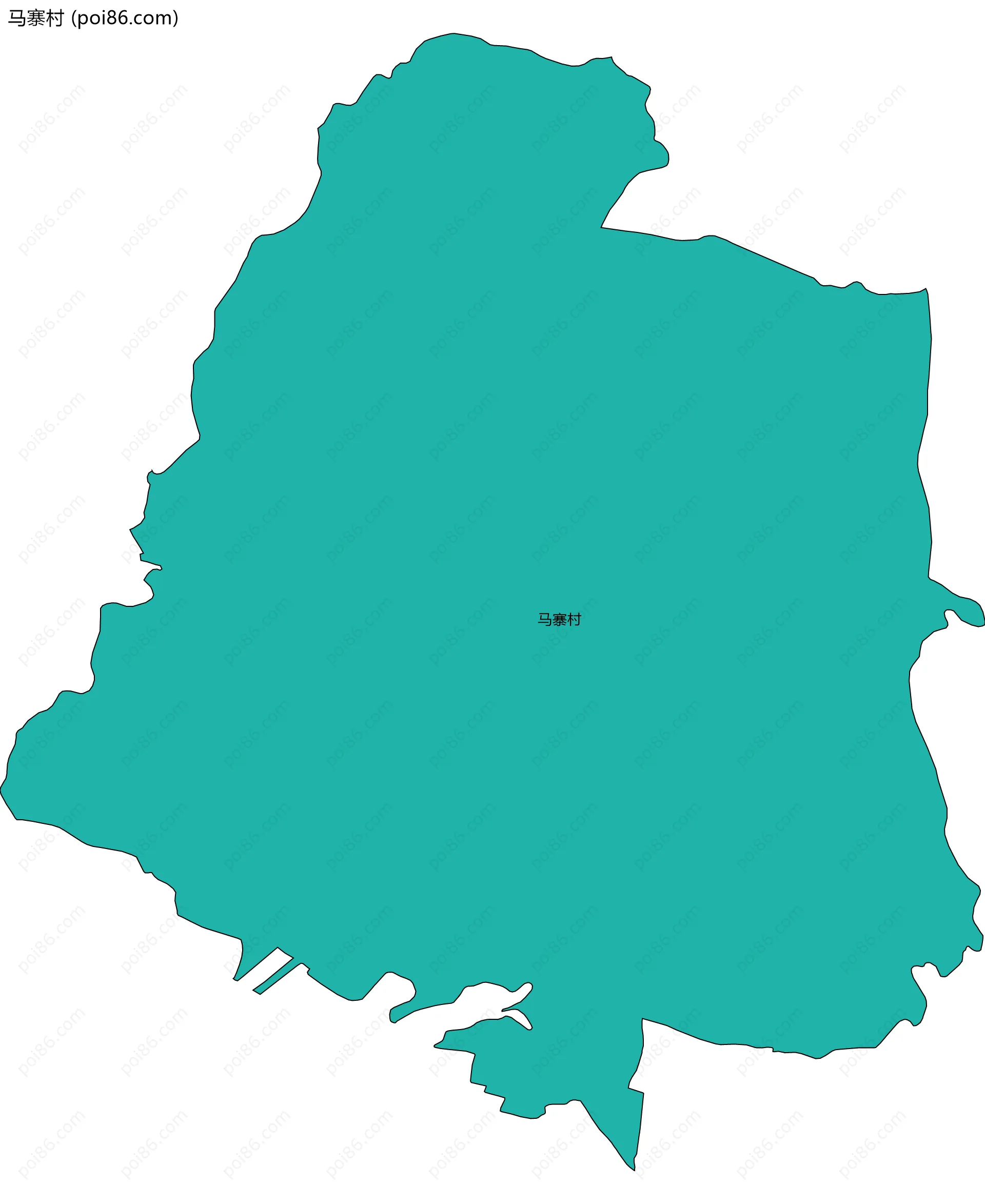 马寨村边界地图