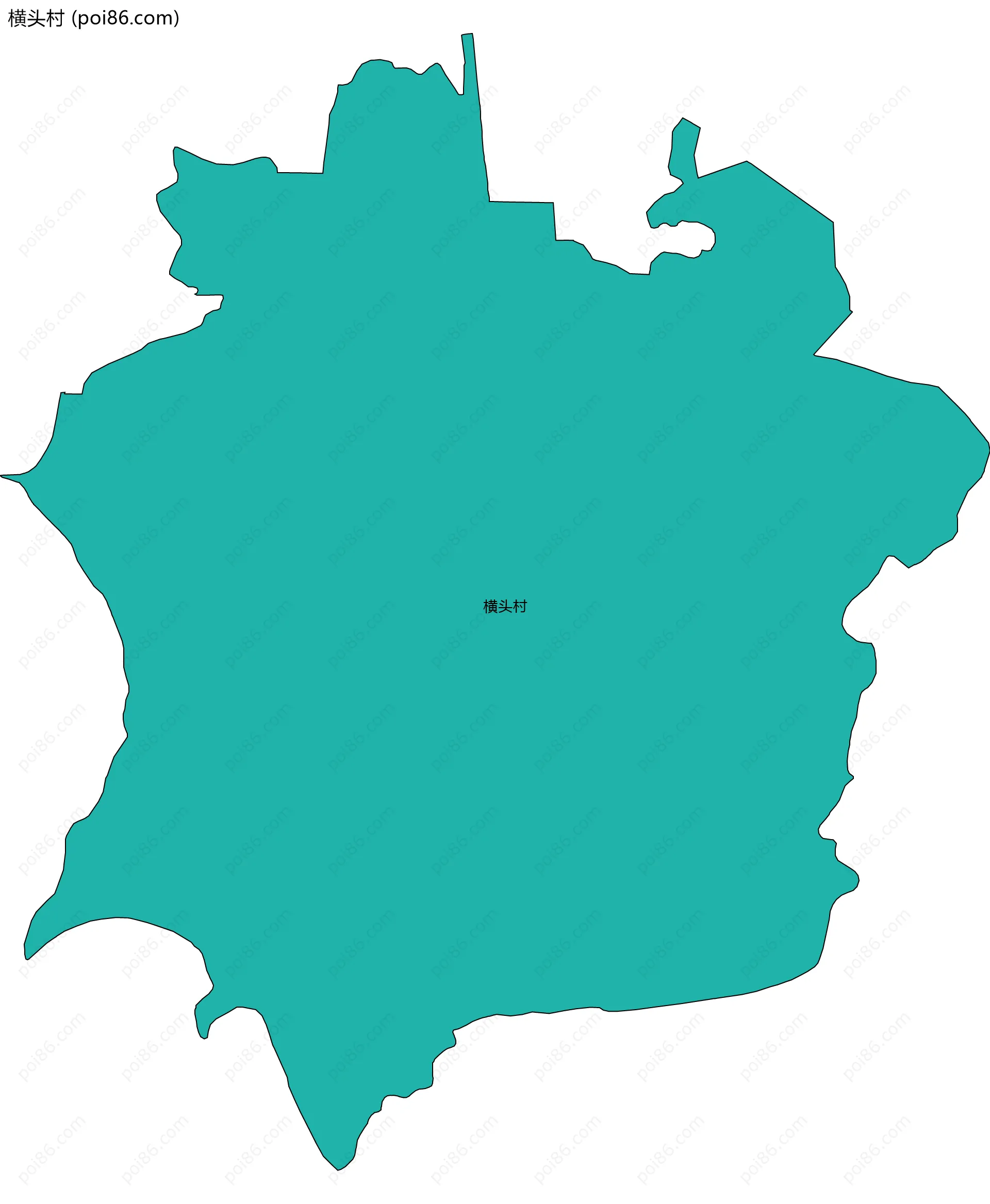 横头村边界地图