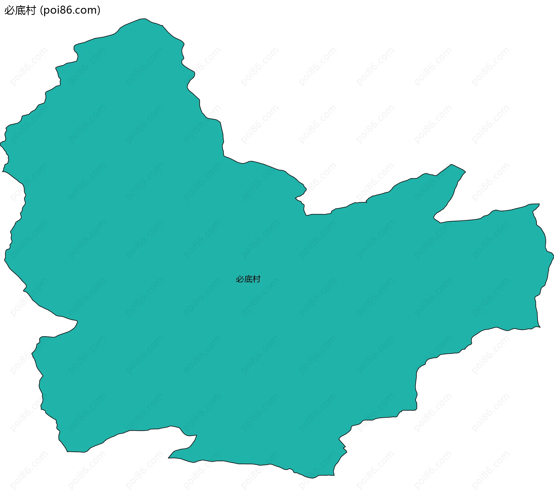 必底村边界地图