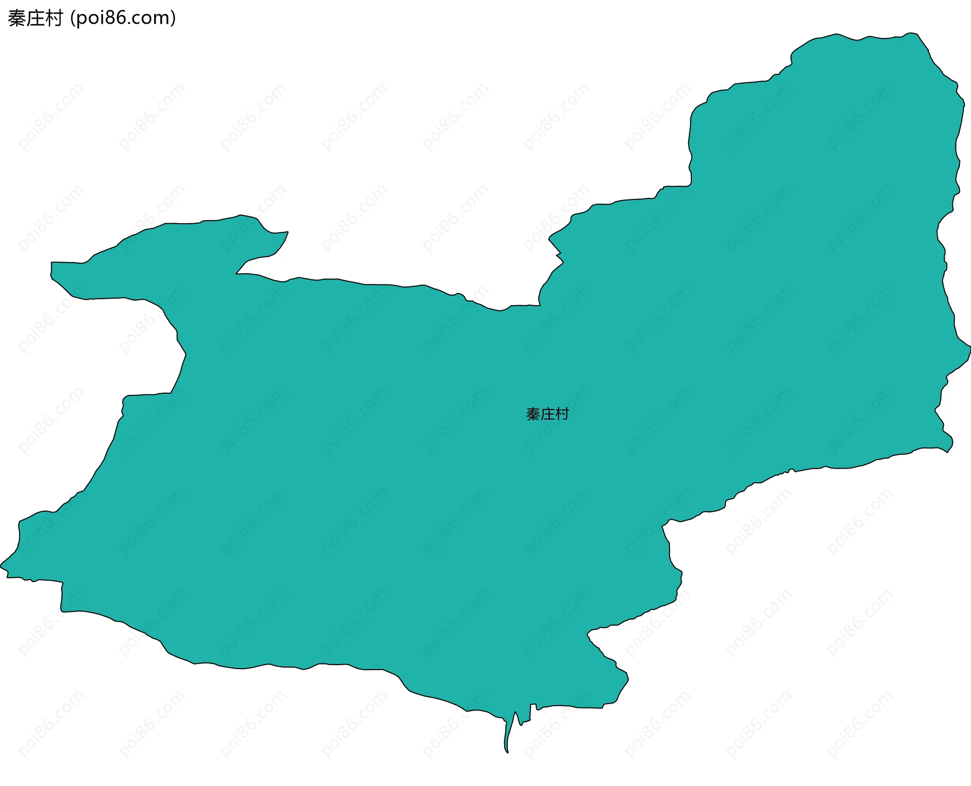 秦庄村边界地图