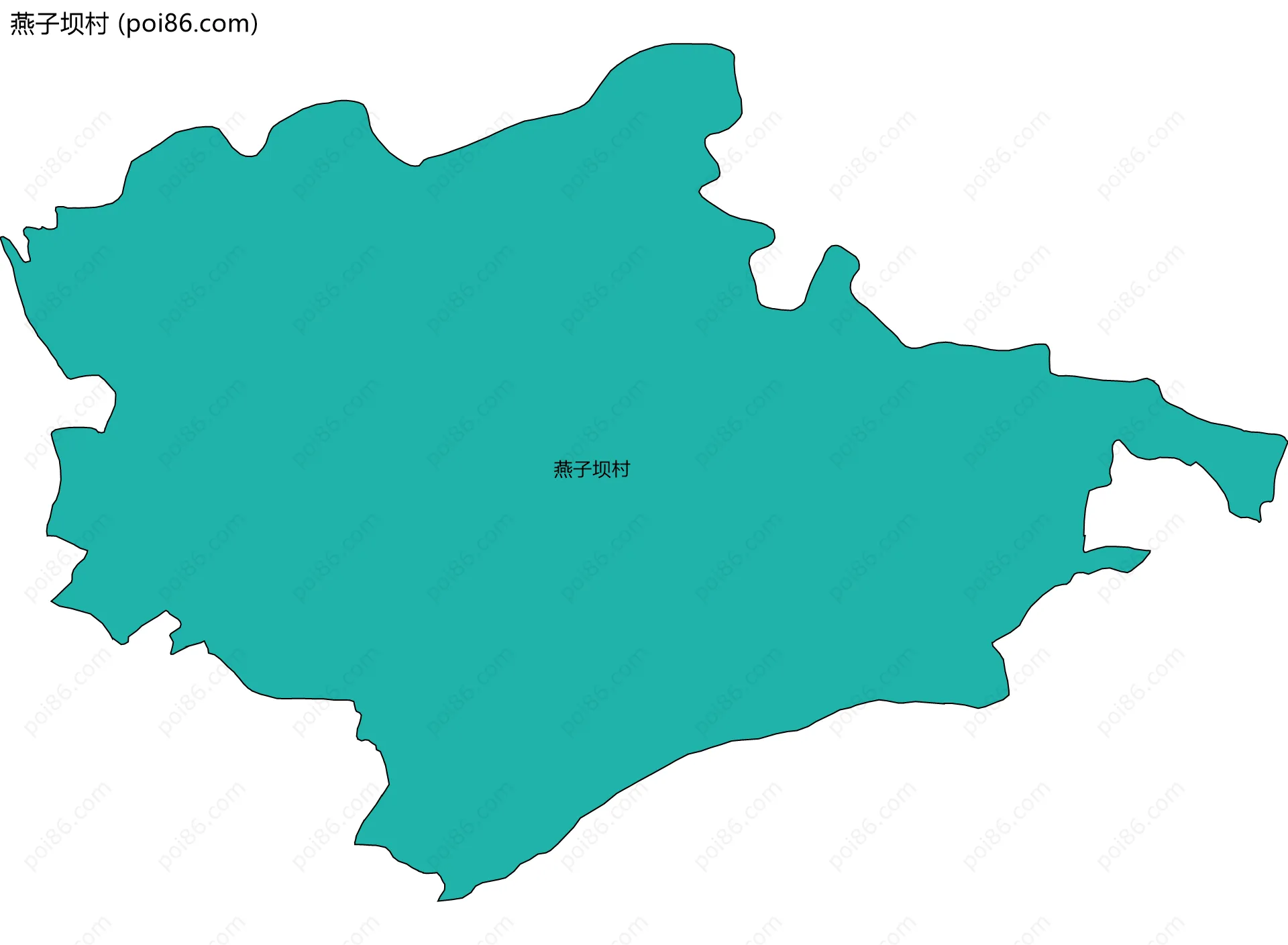 燕子坝村边界地图