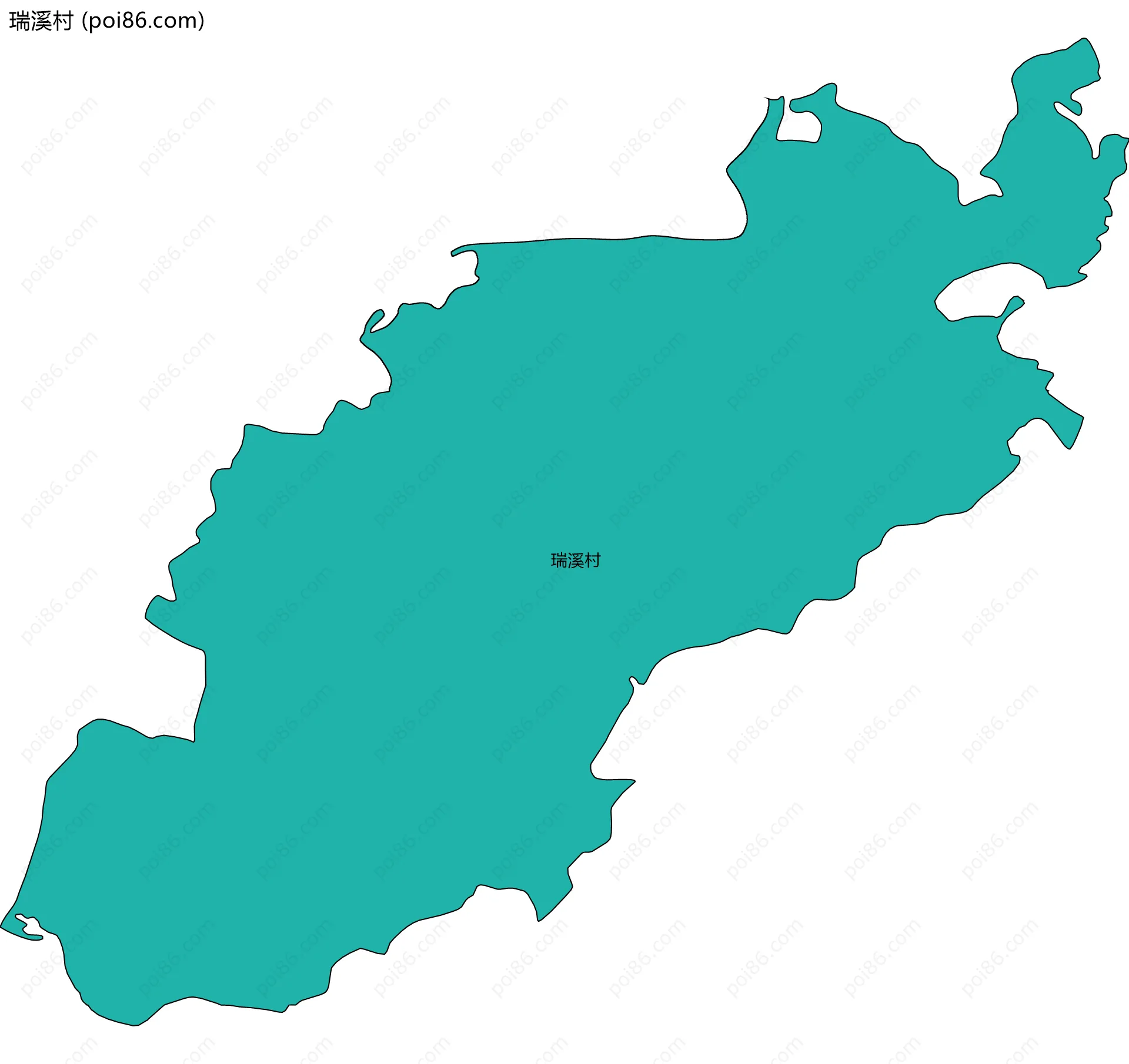 瑞溪村边界地图