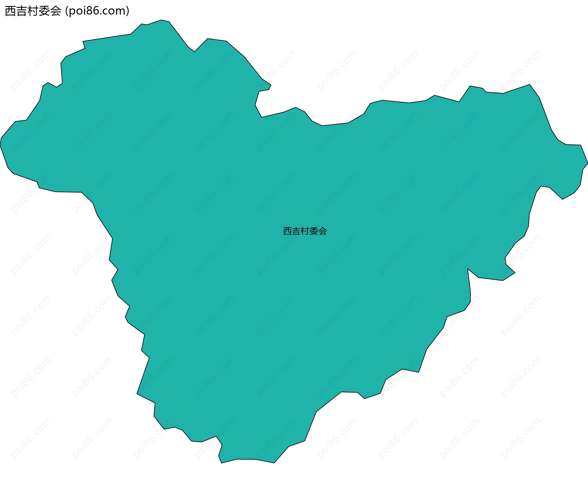 西吉村委会边界地图