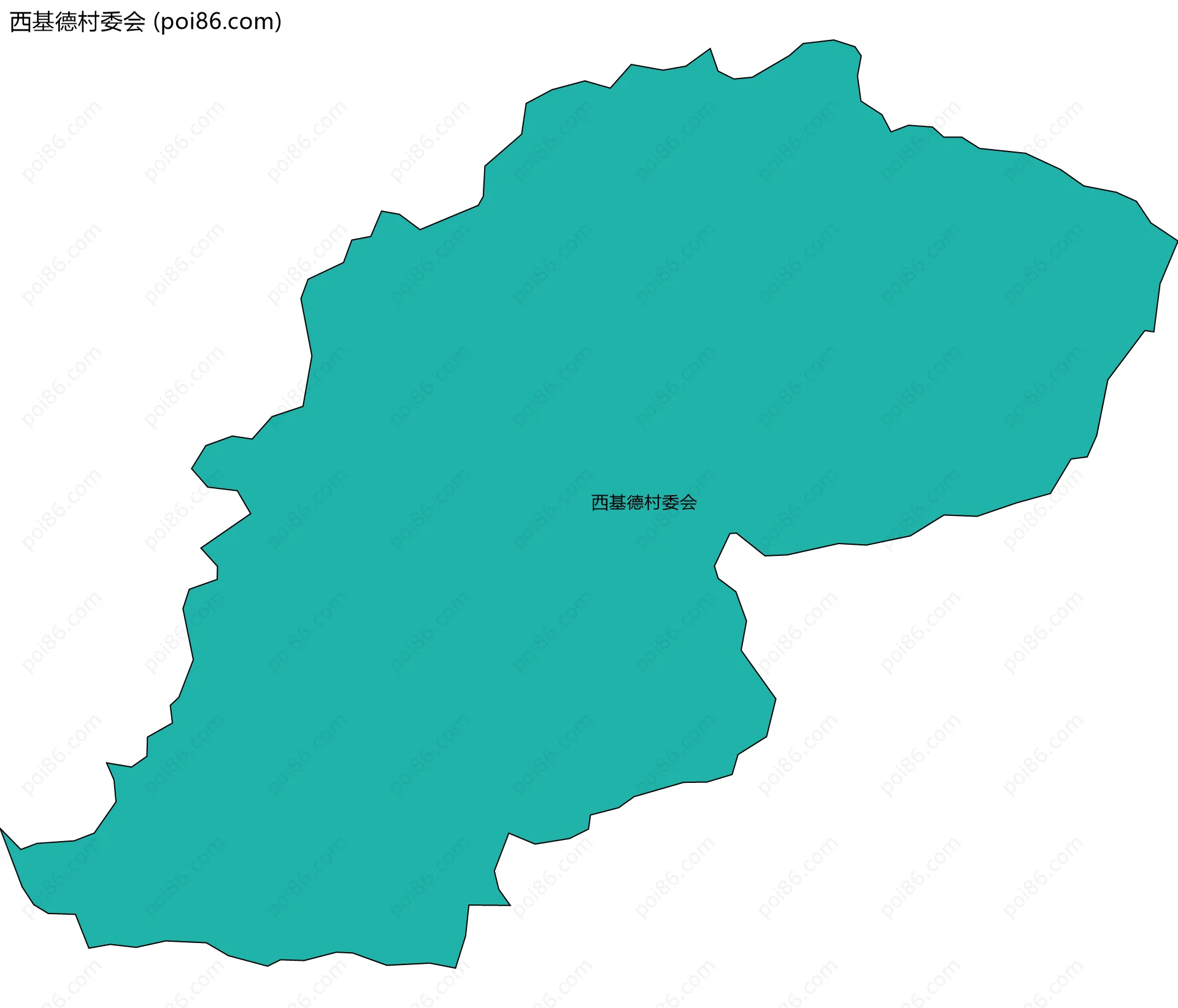 西基德村委会边界地图