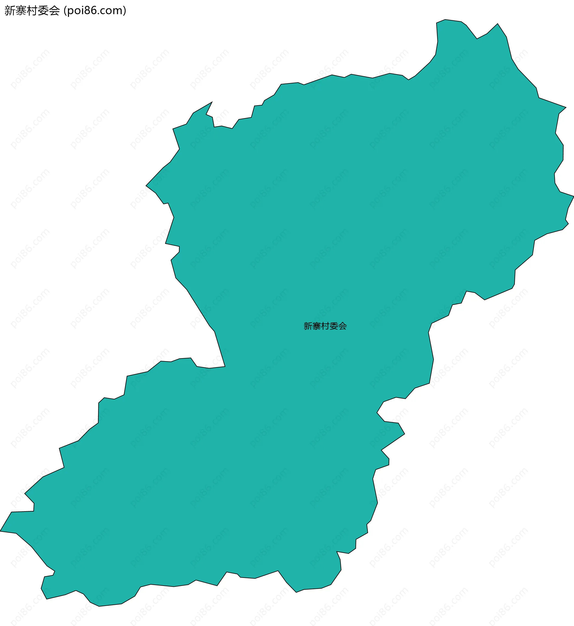 新寨村委会边界地图