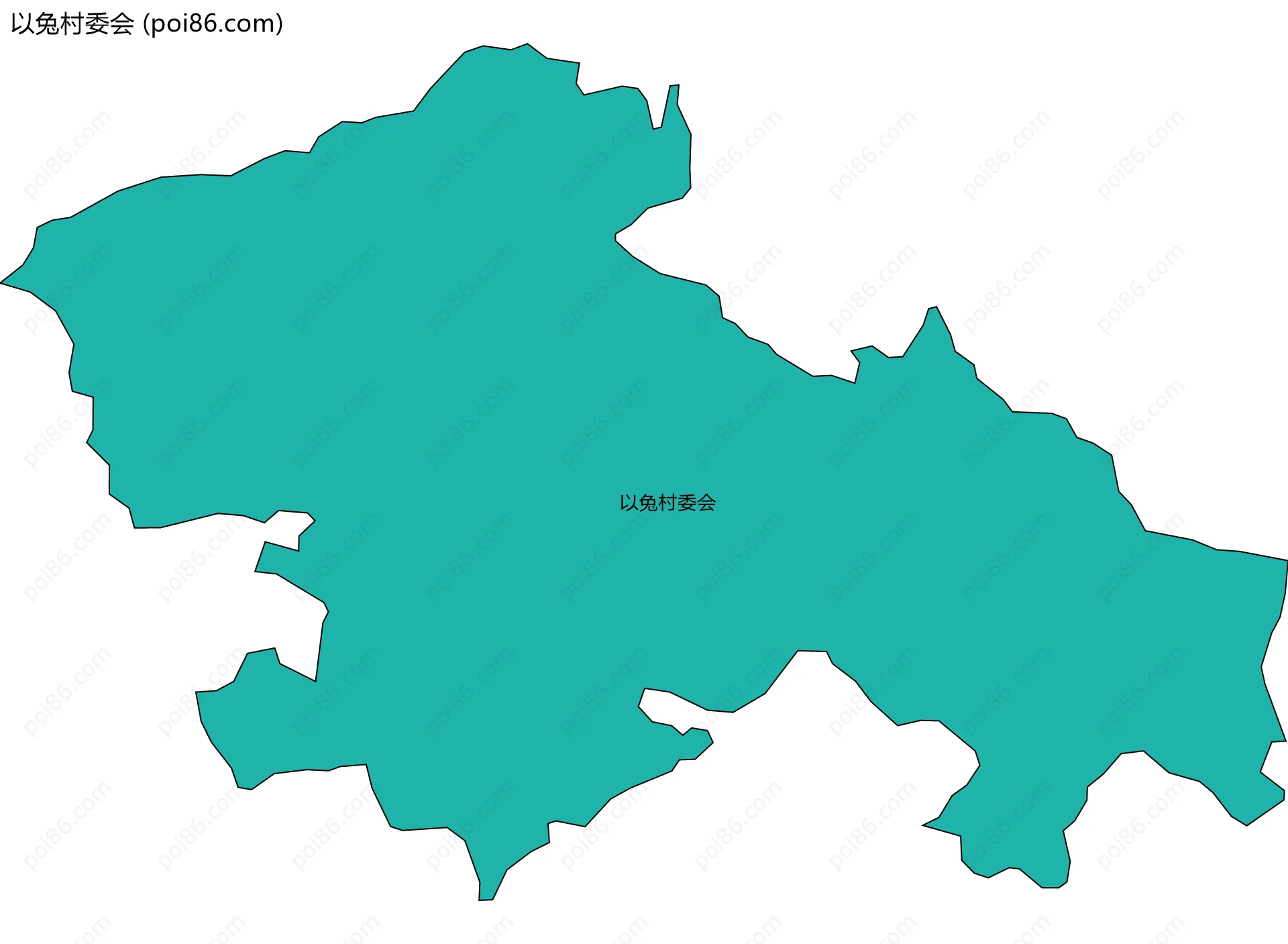 以兔村委会边界地图