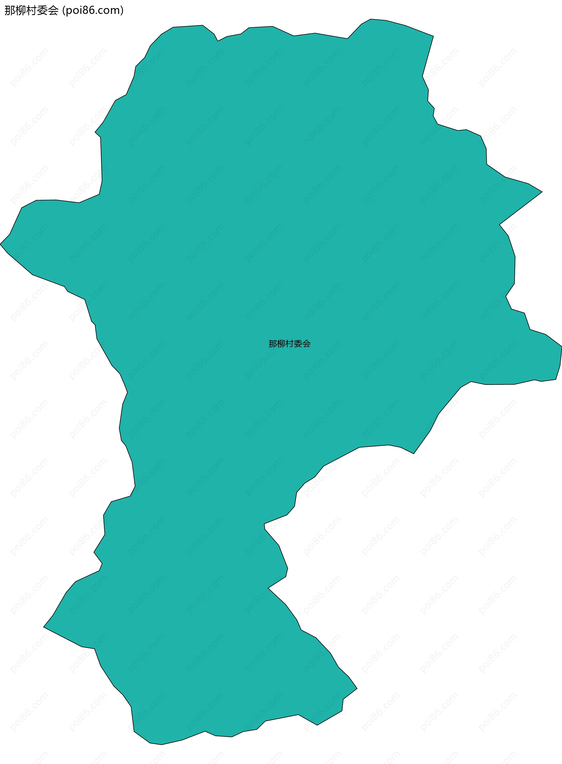 那柳村委会边界地图