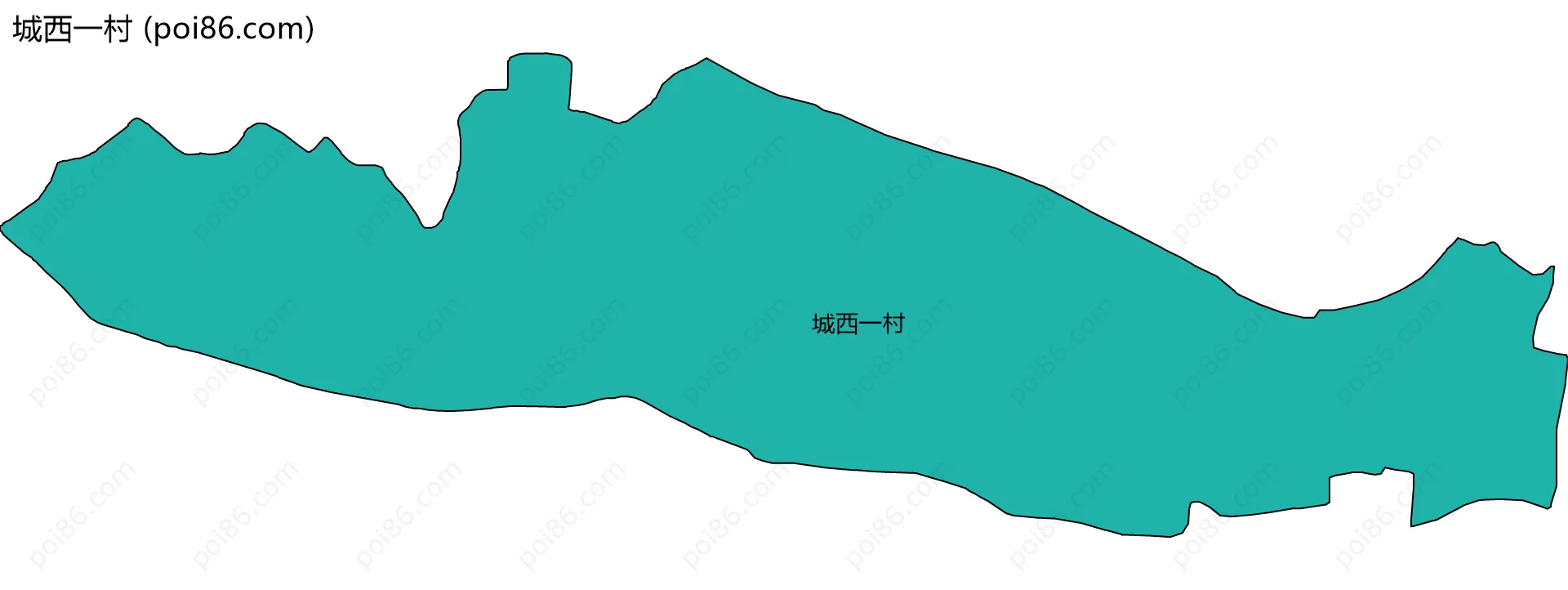 城西一村边界地图