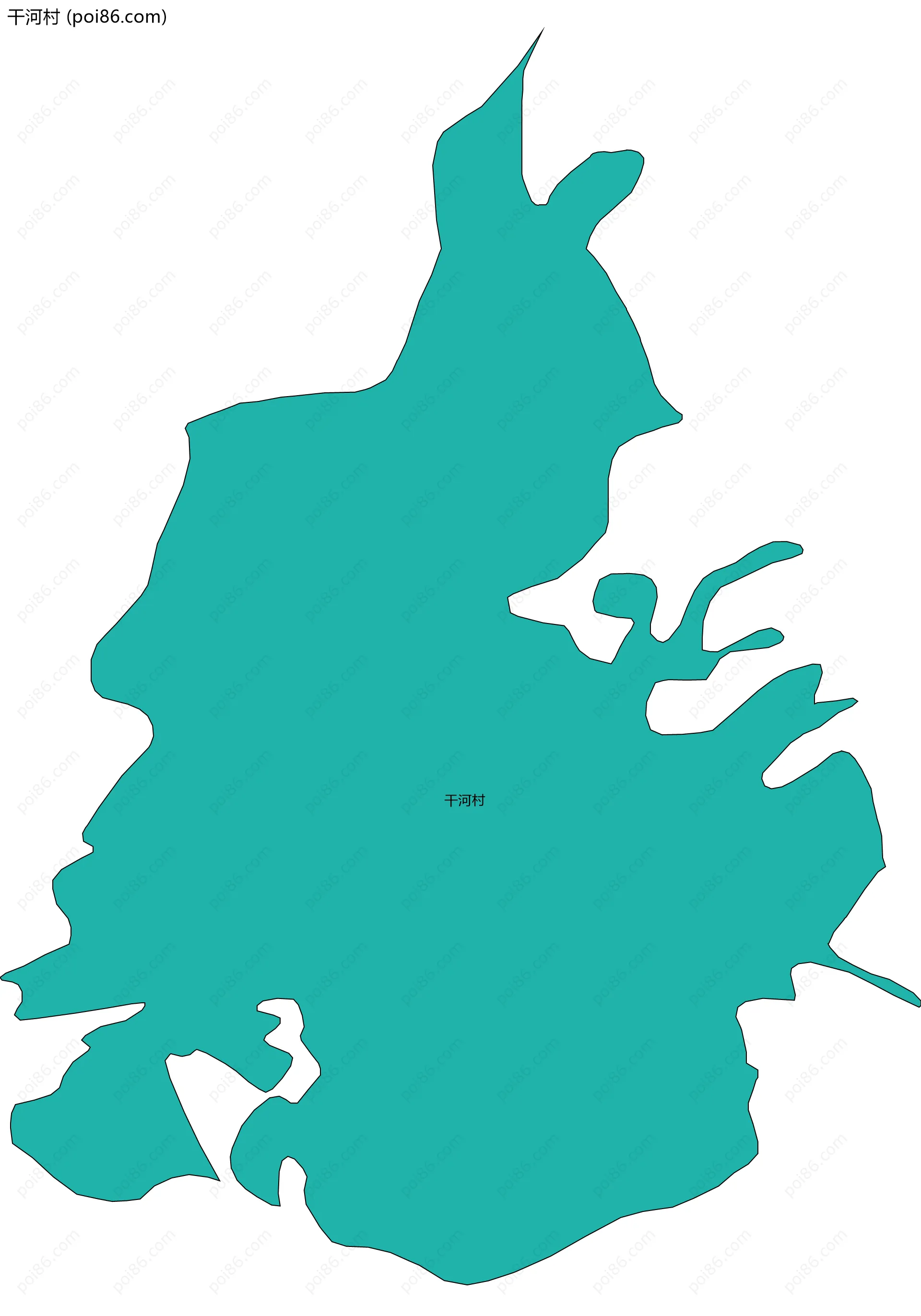干河村边界地图