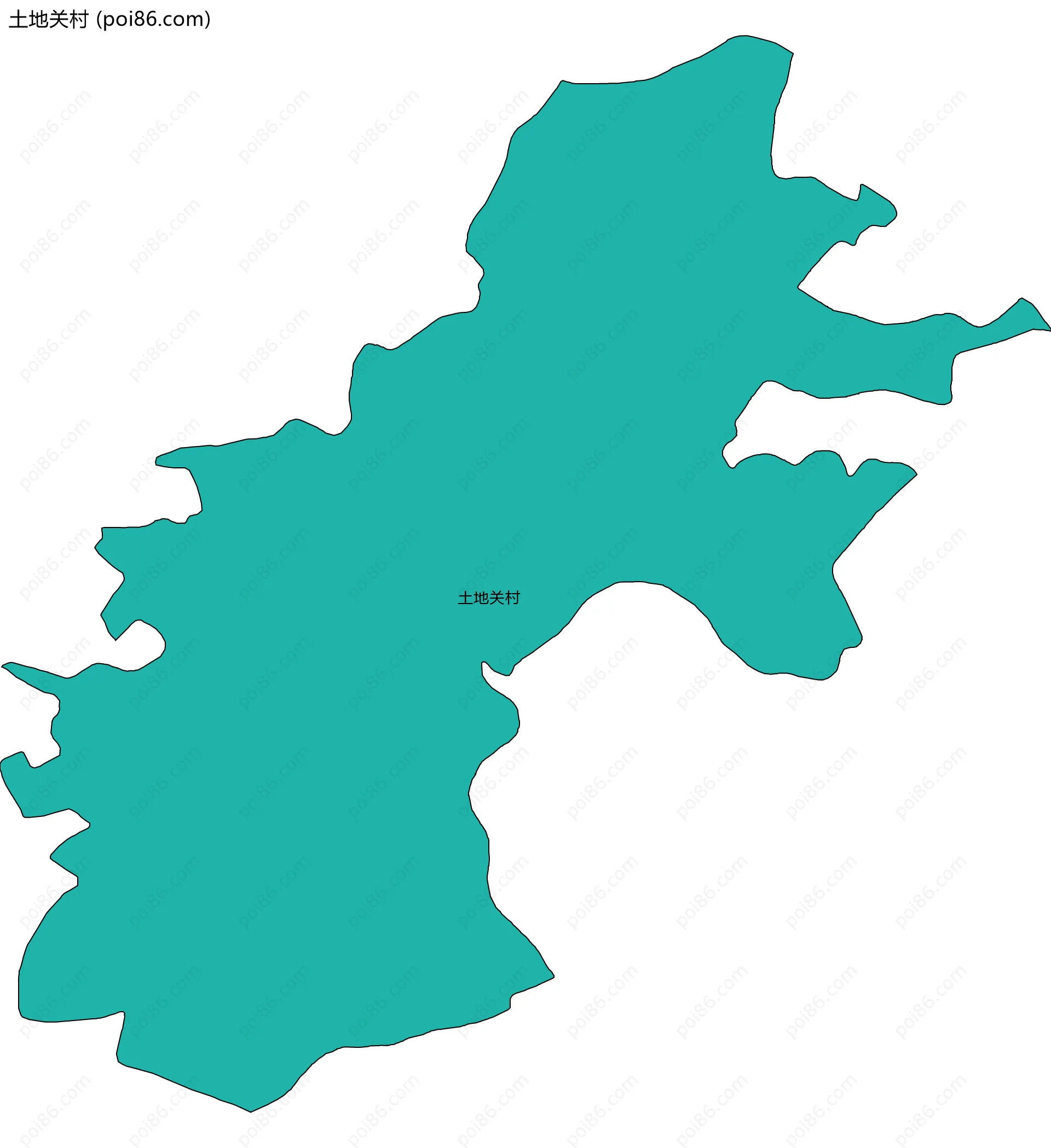 土地关村边界地图
