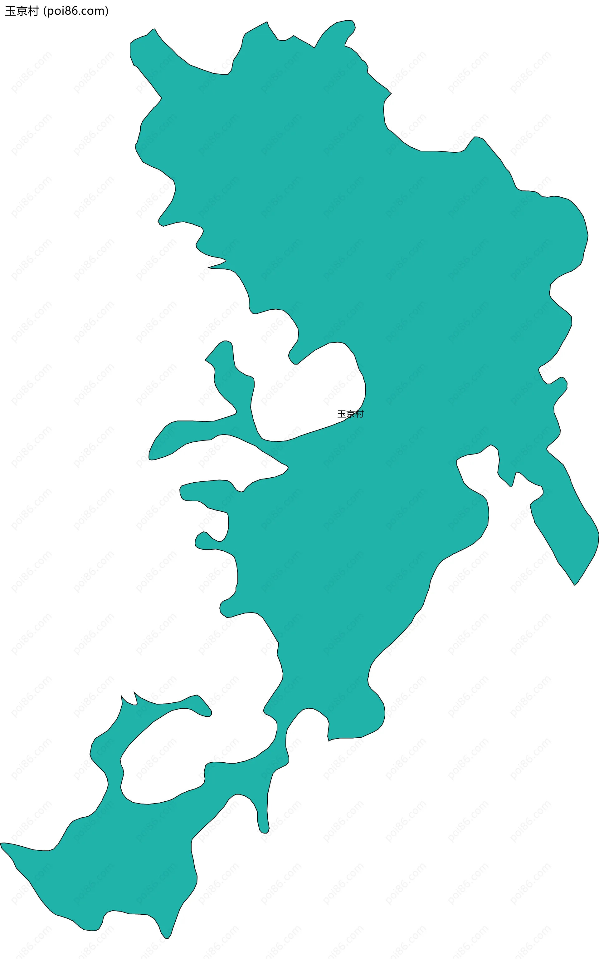 玉京村边界地图