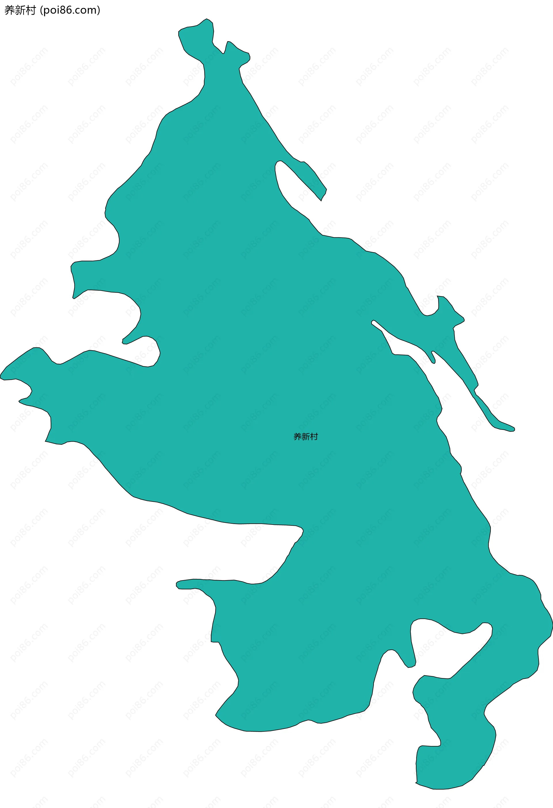 养新村边界地图