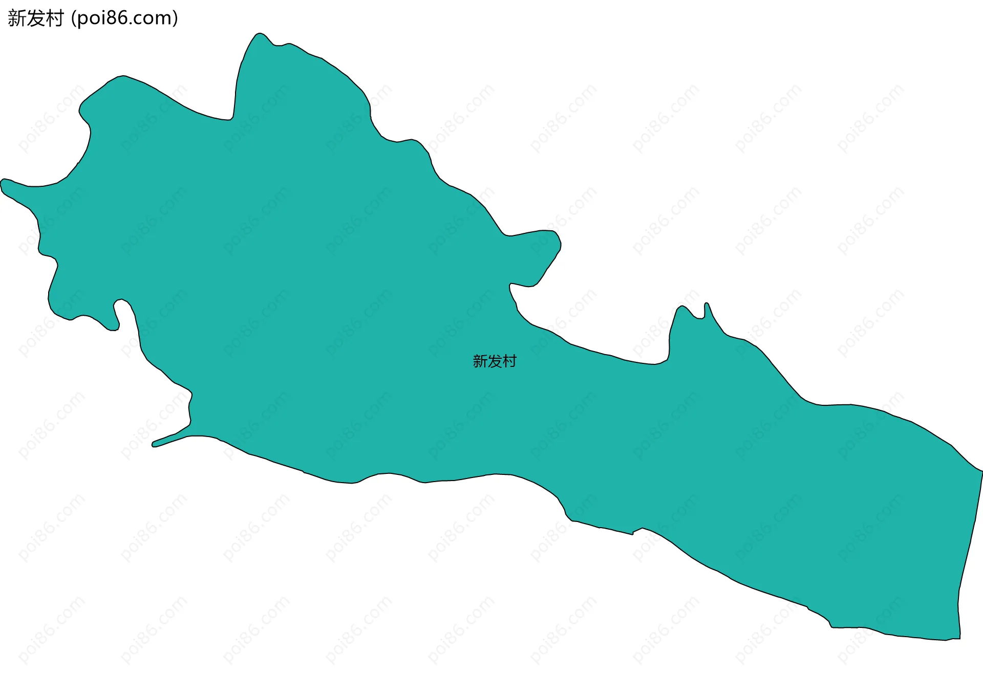 新发村边界地图