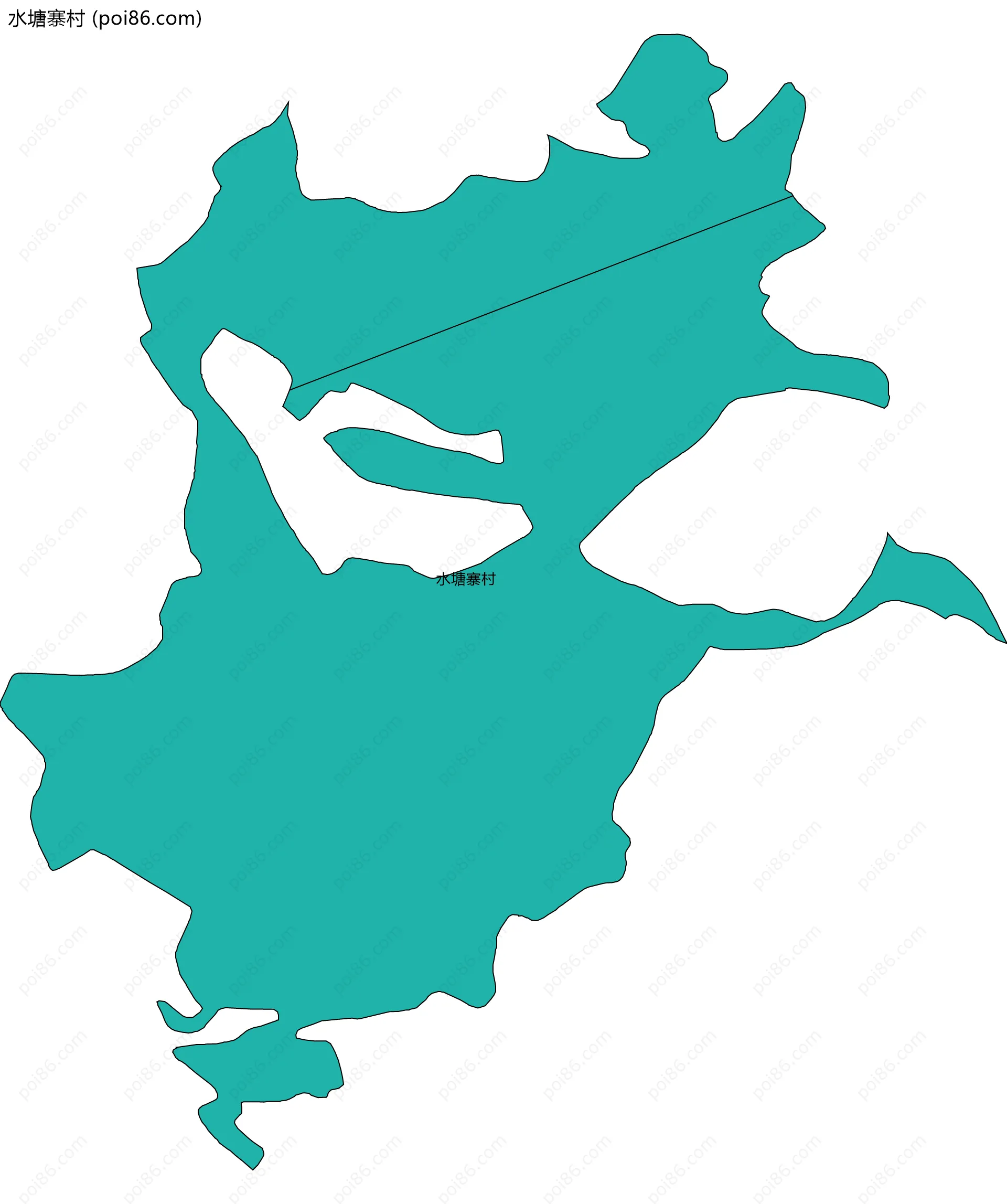 水塘寨村边界地图
