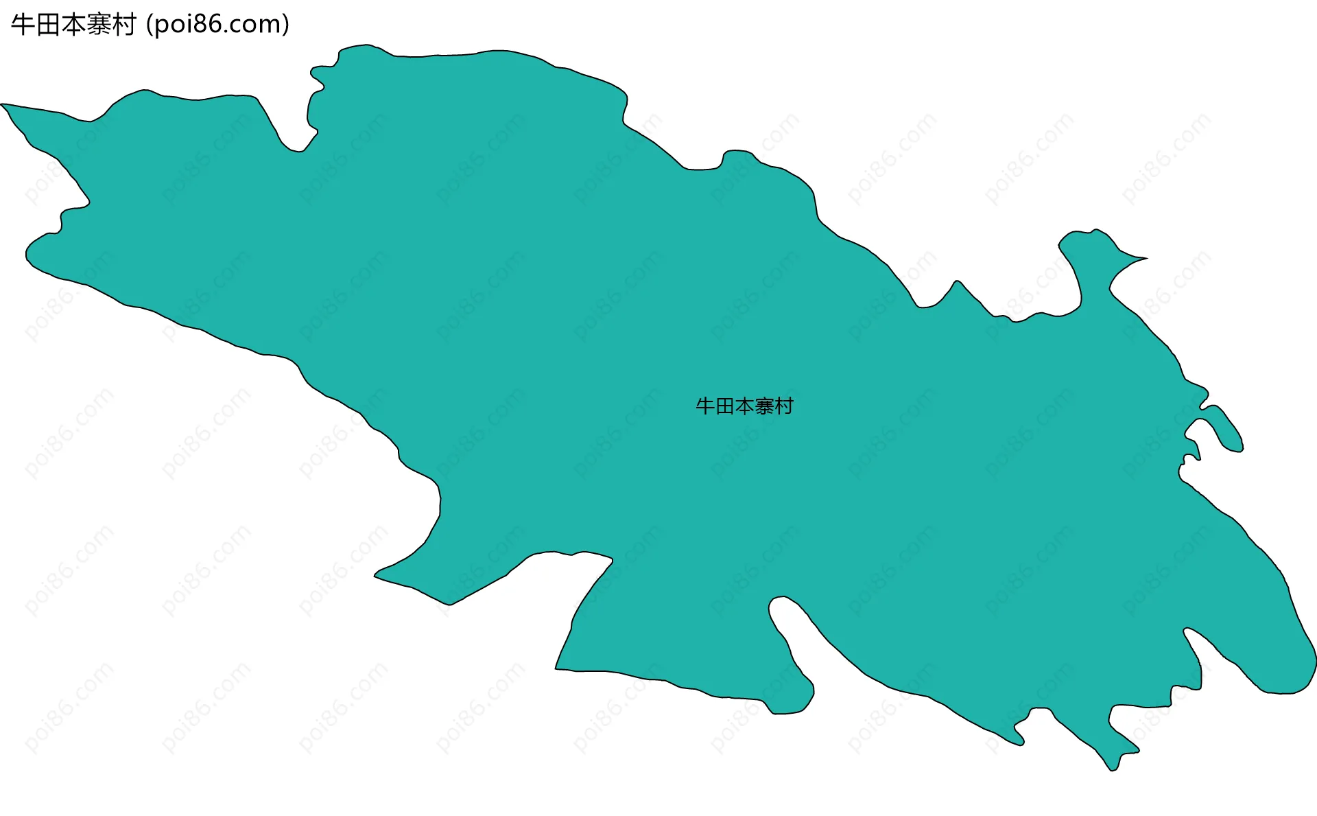牛田本寨村边界地图