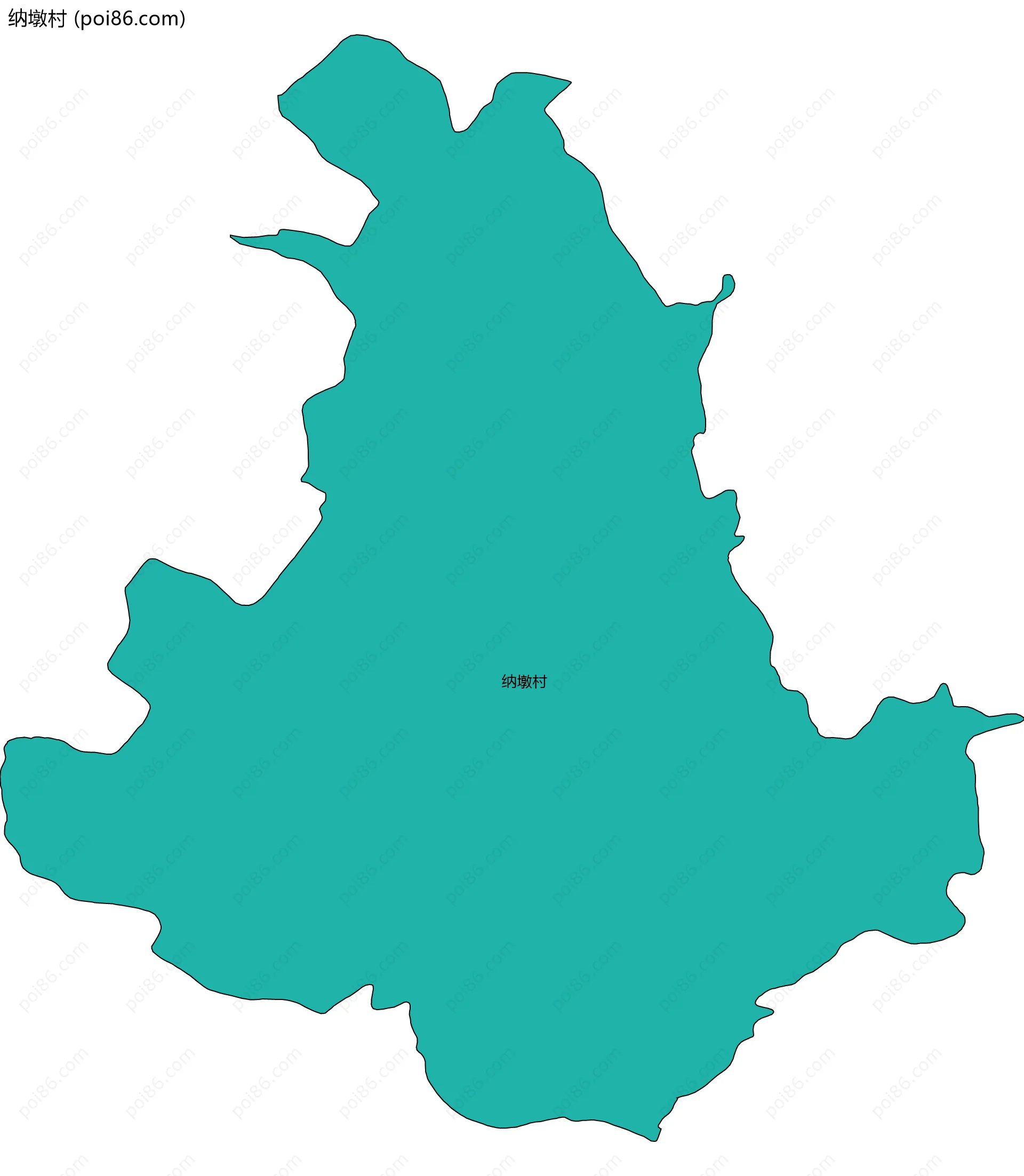 纳墩村边界地图