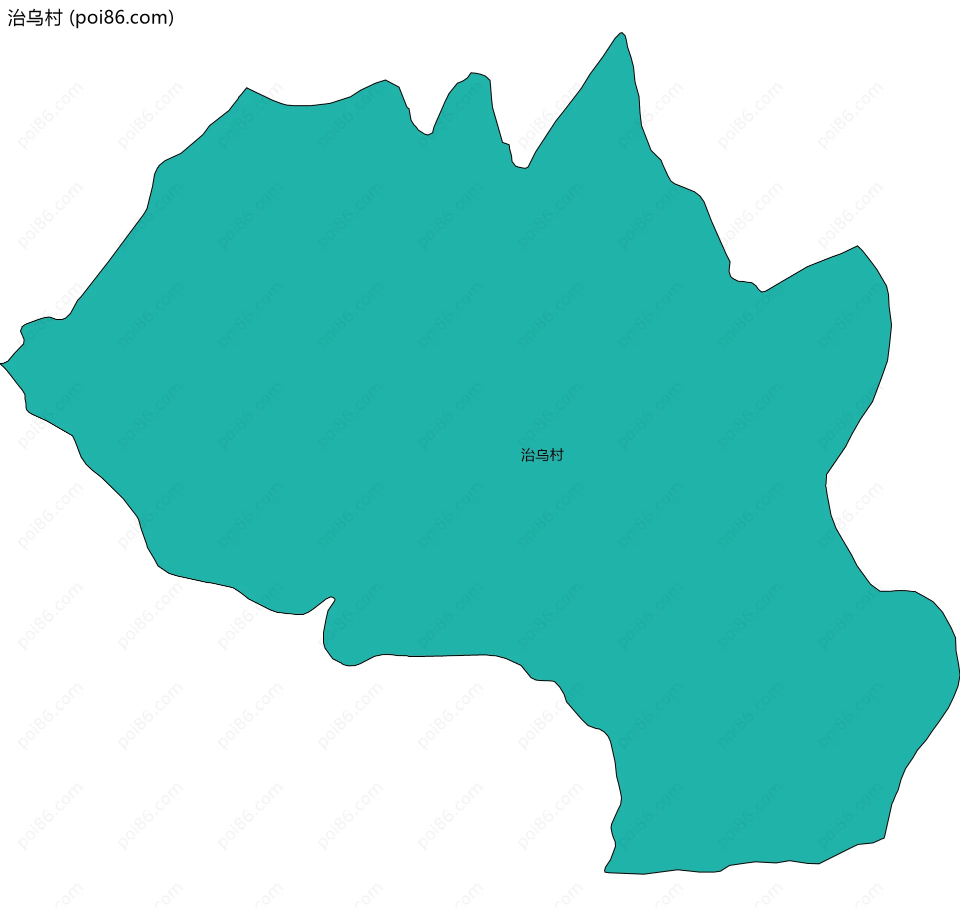 治乌村边界地图