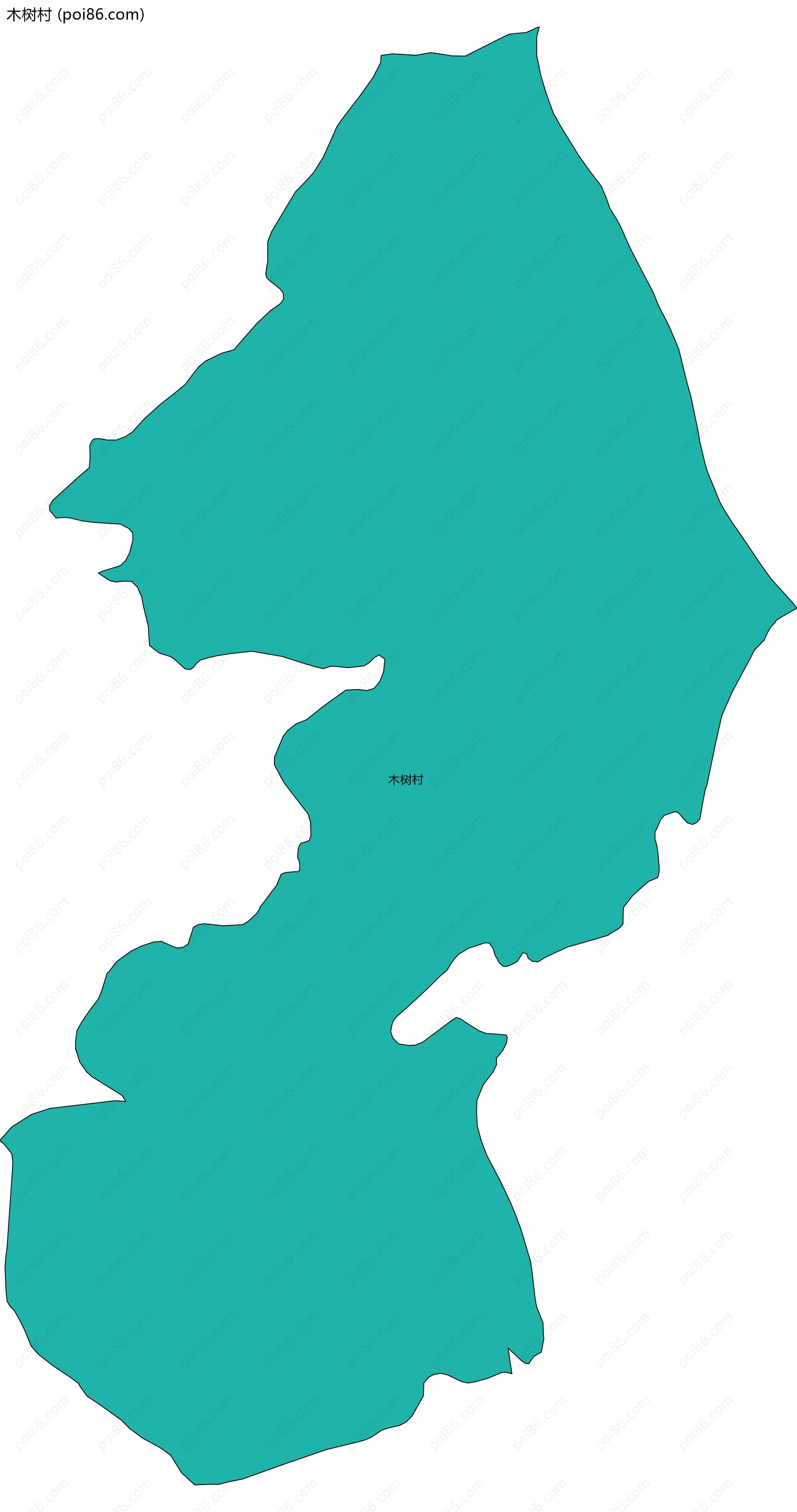 木树村边界地图