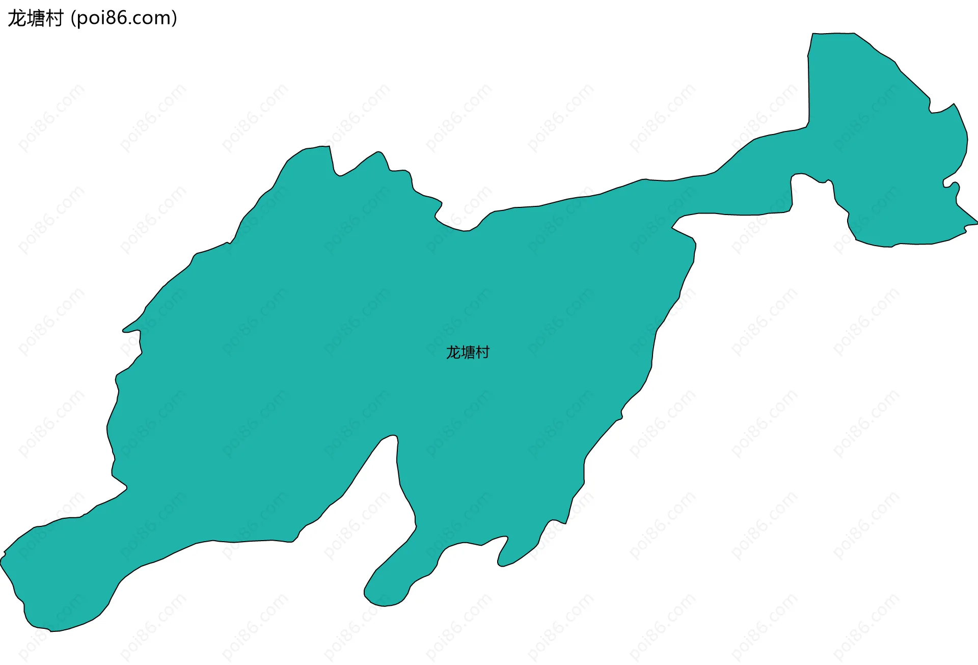 龙塘村边界地图