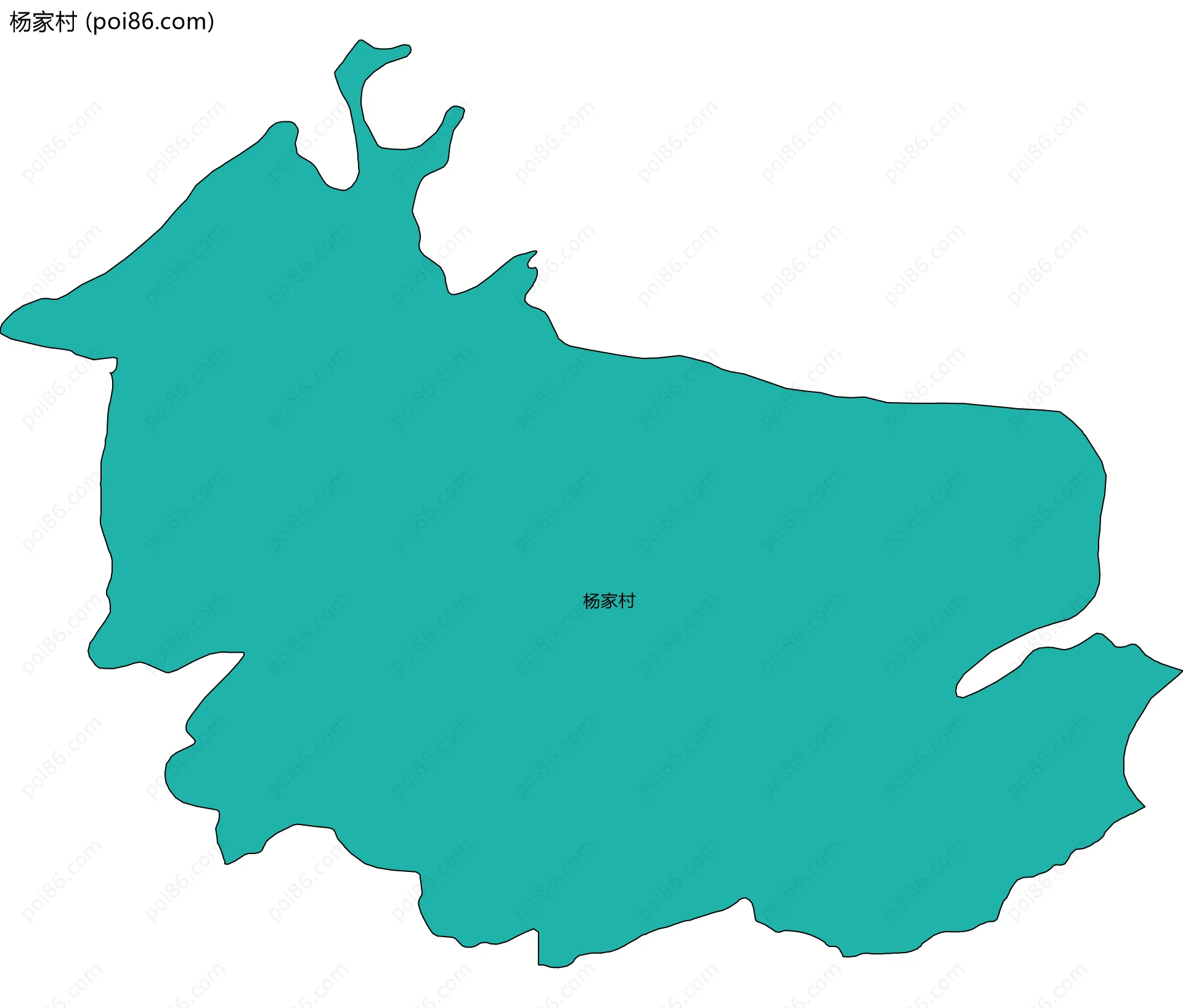 杨家村边界地图