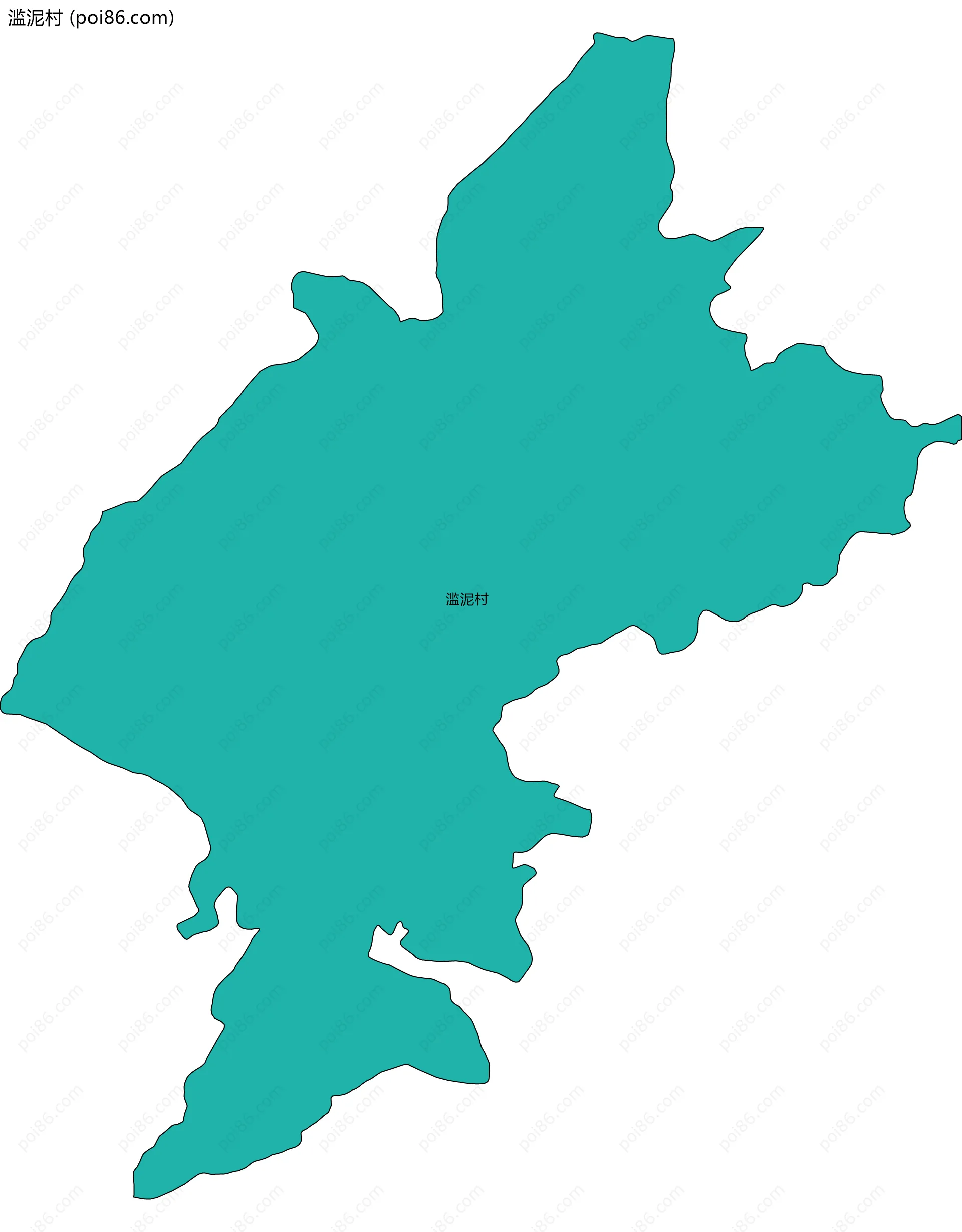 滥泥村边界地图