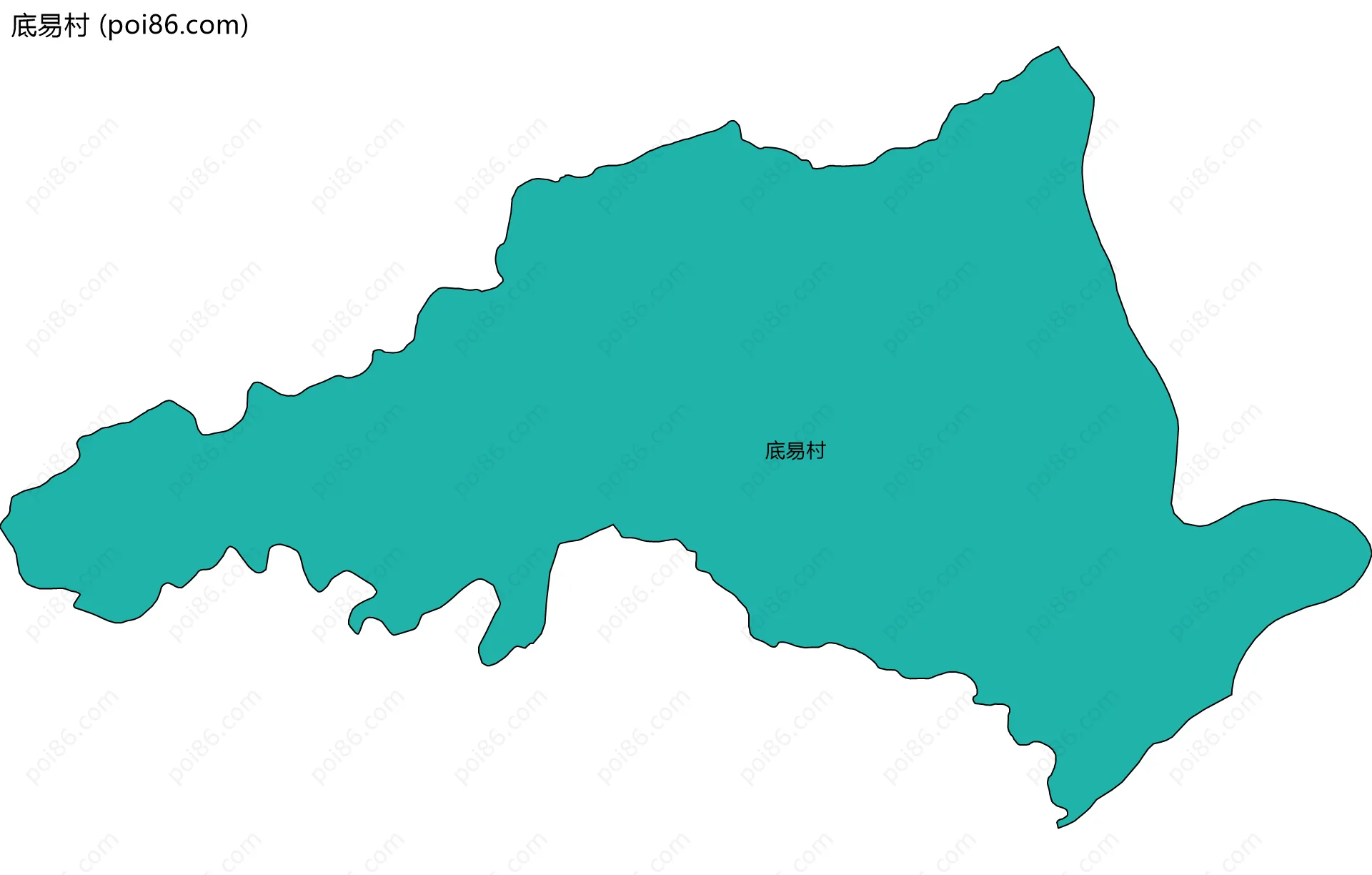 底易村边界地图