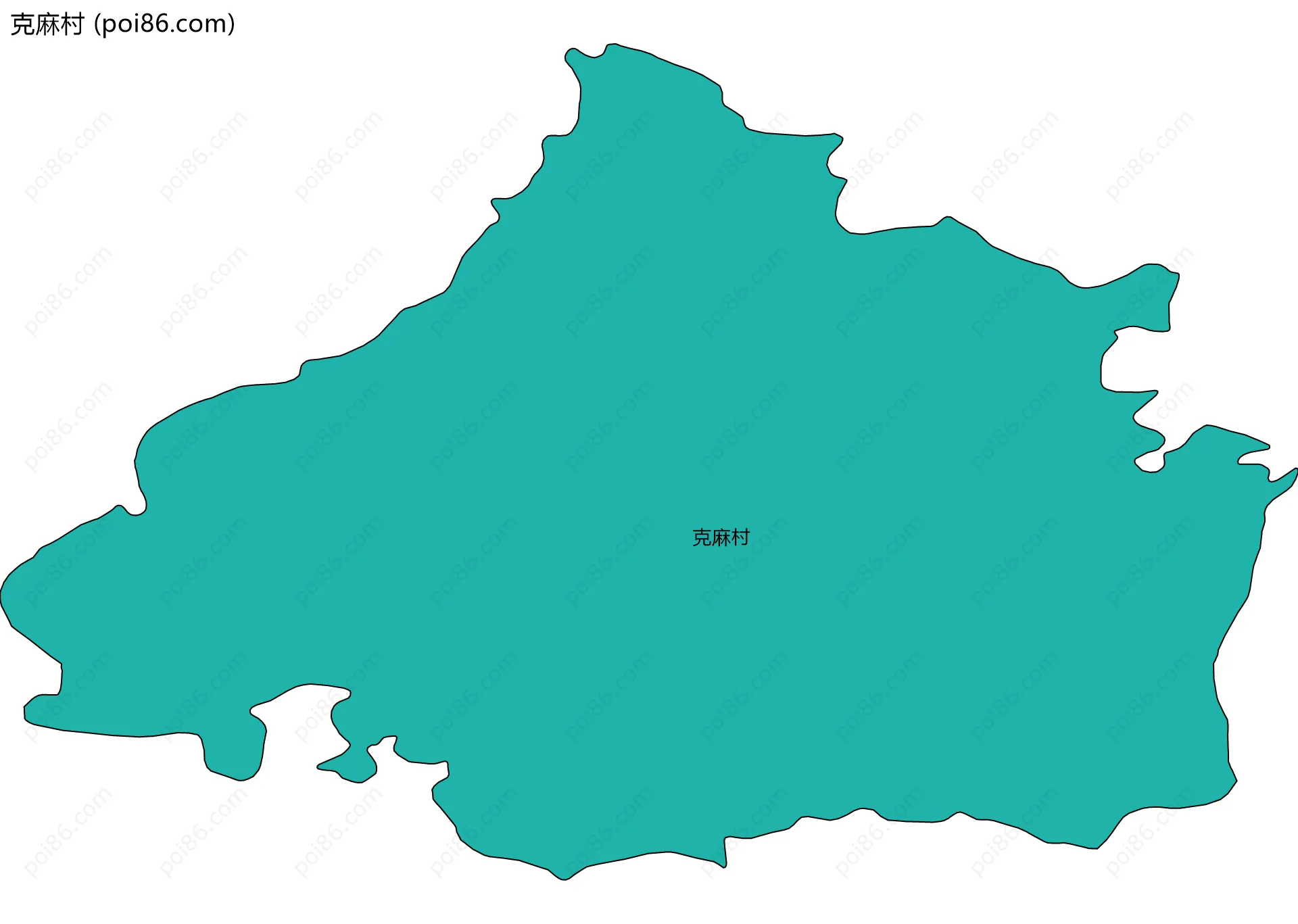 克麻村边界地图