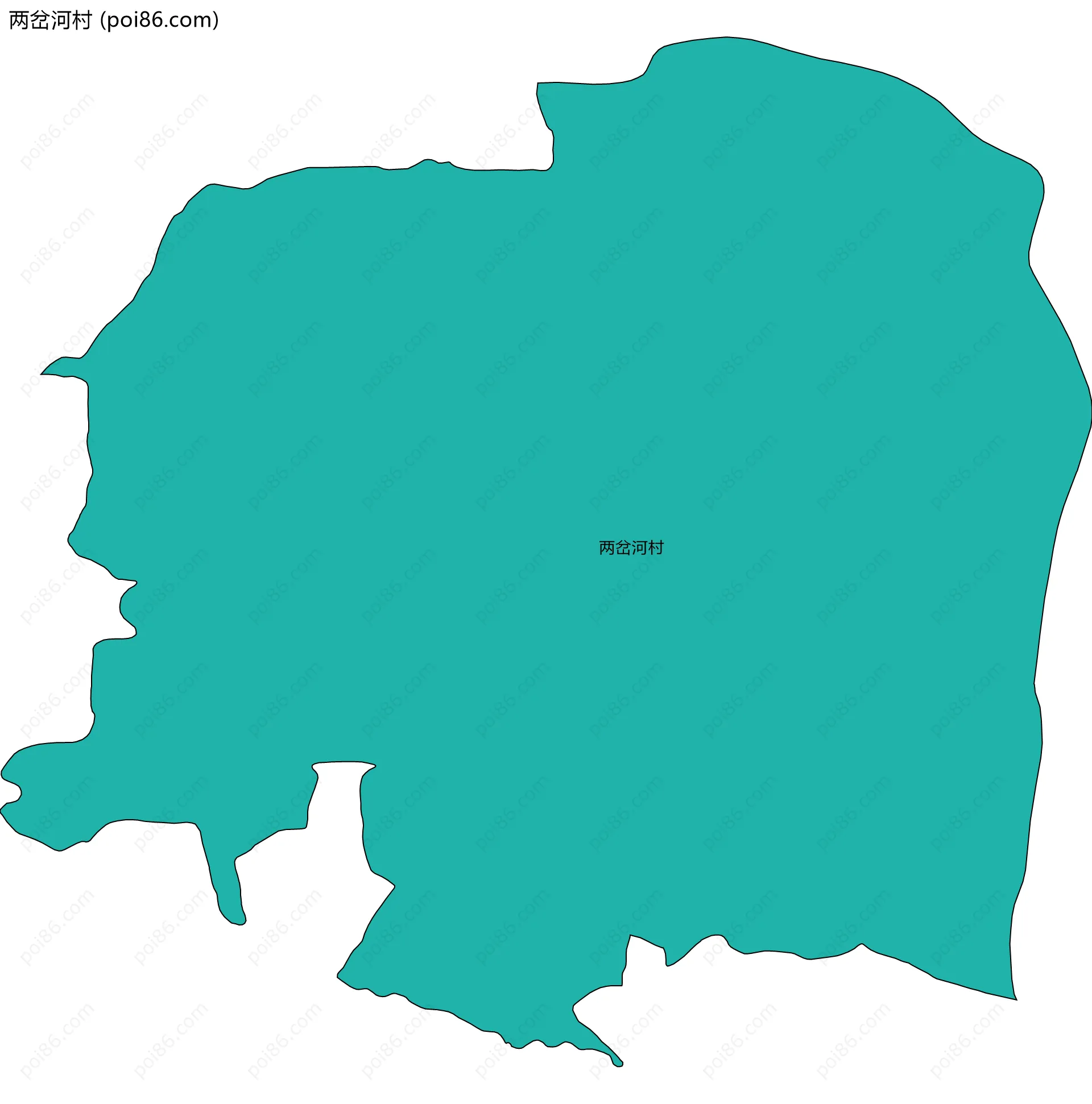 两岔河村边界地图