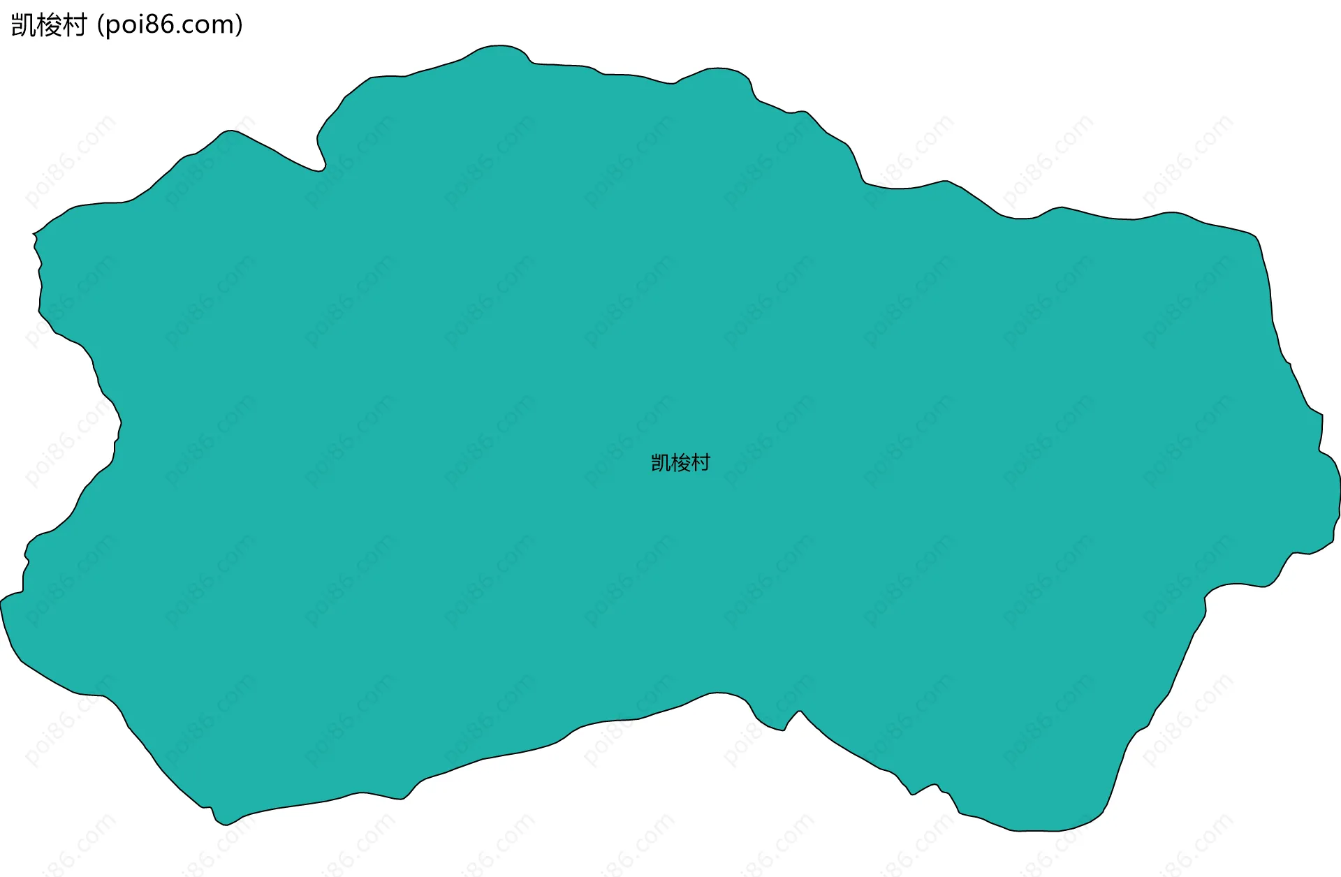 凯梭村边界地图