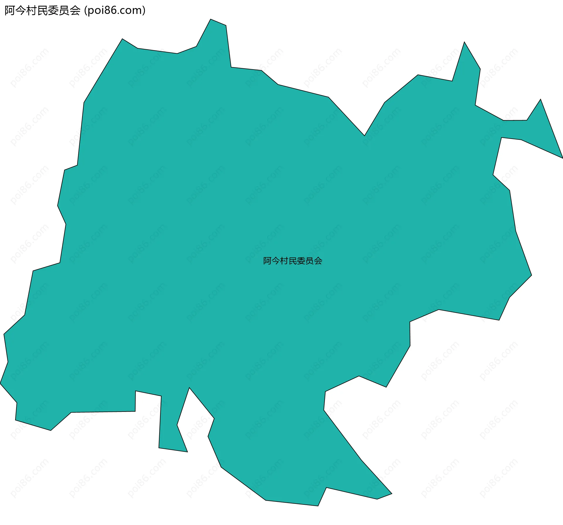 阿今村民委员会边界地图