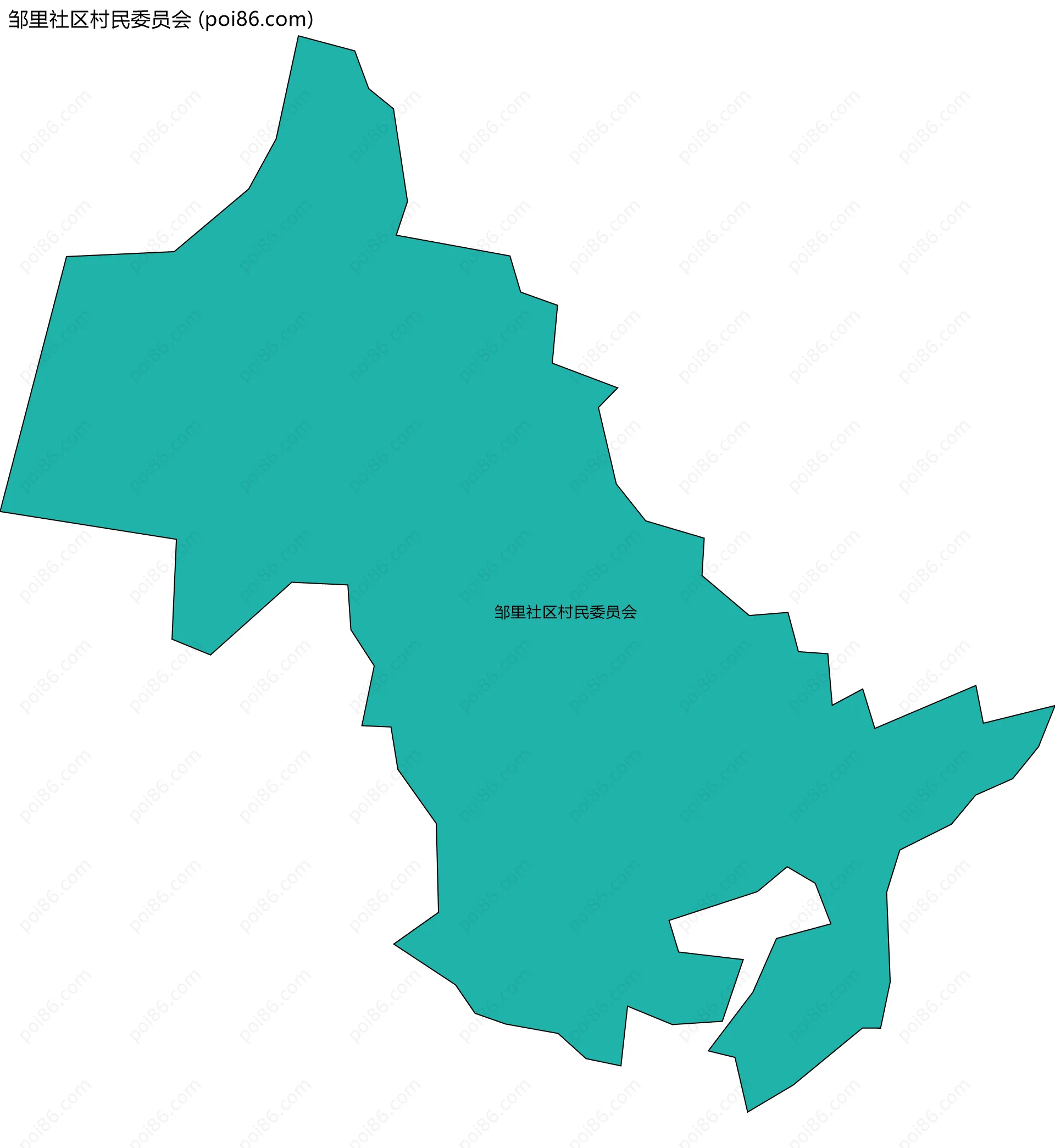 邹里社区村民委员会边界地图