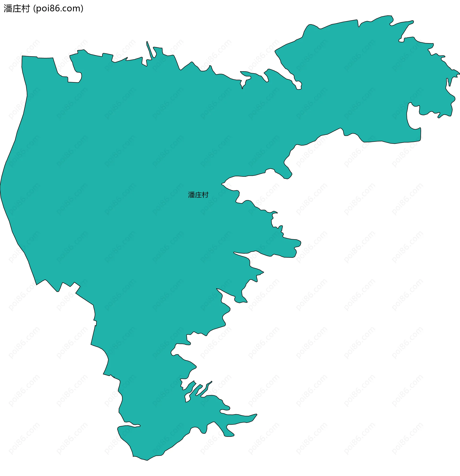 潘庄村边界地图