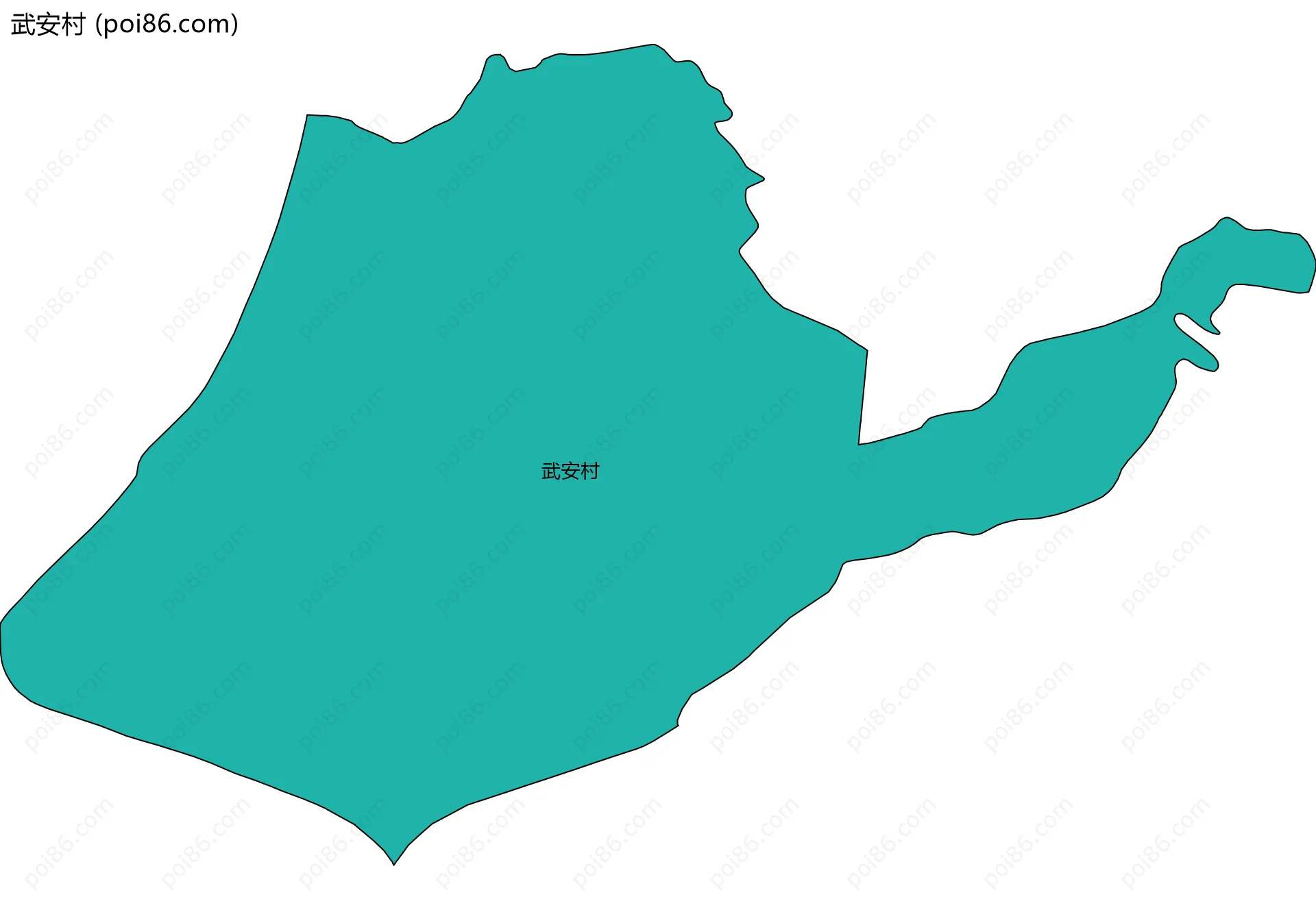 武安村边界地图
