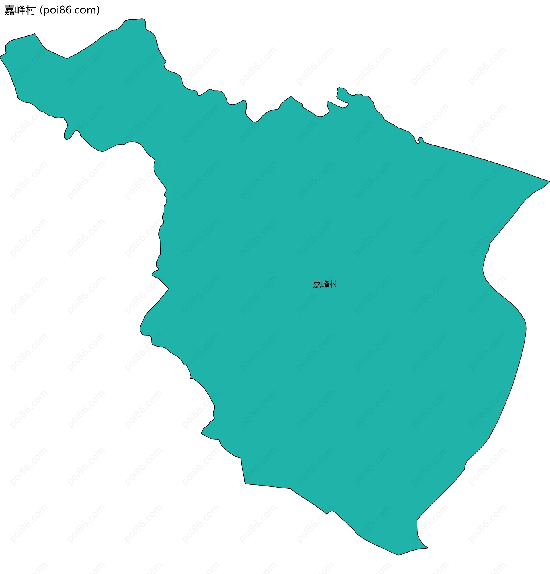 嘉峰村边界地图