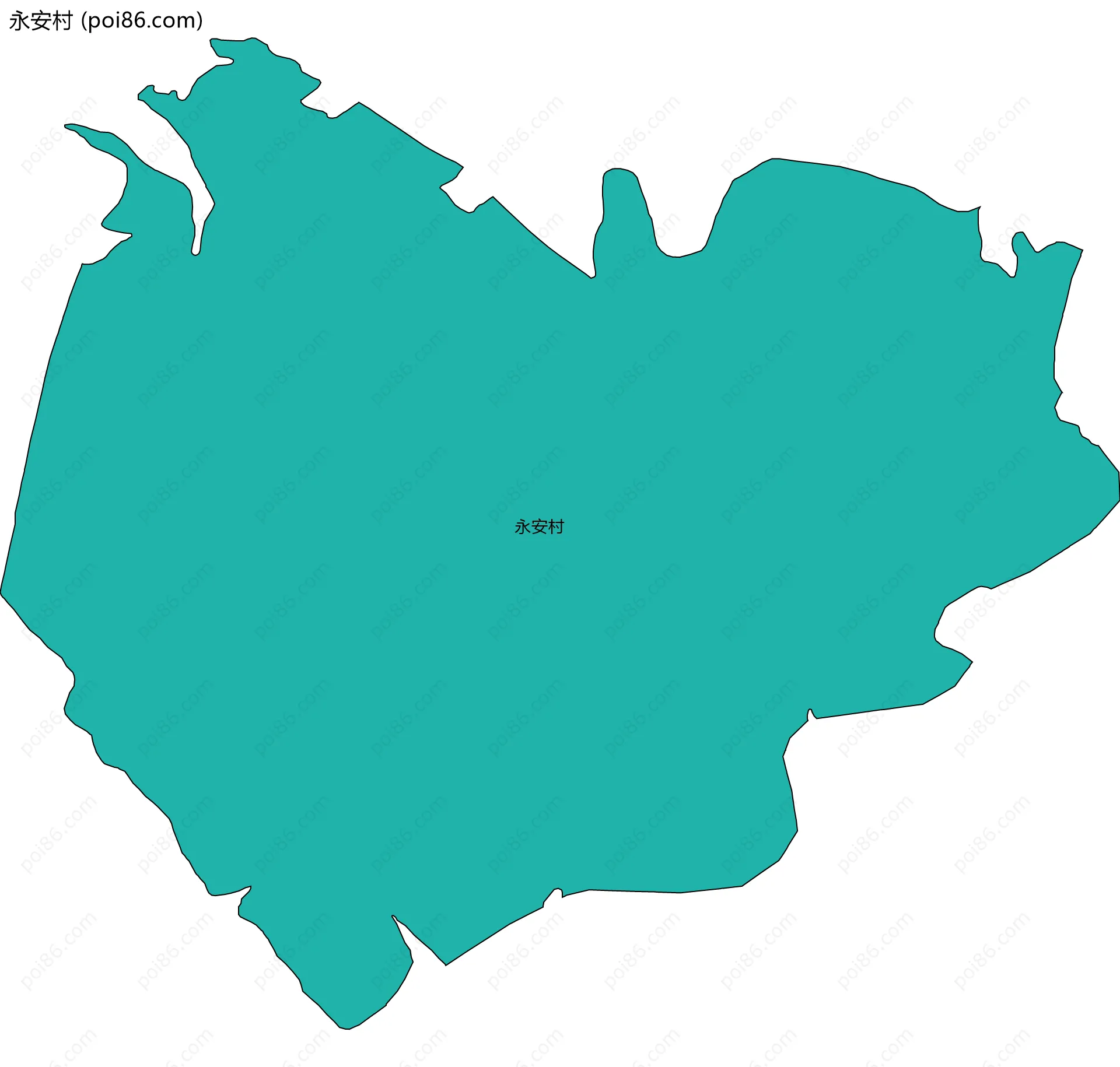 永安村边界地图