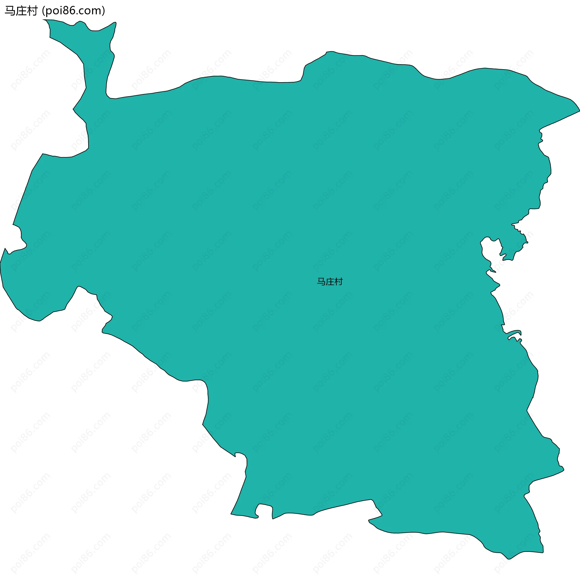 马庄村边界地图