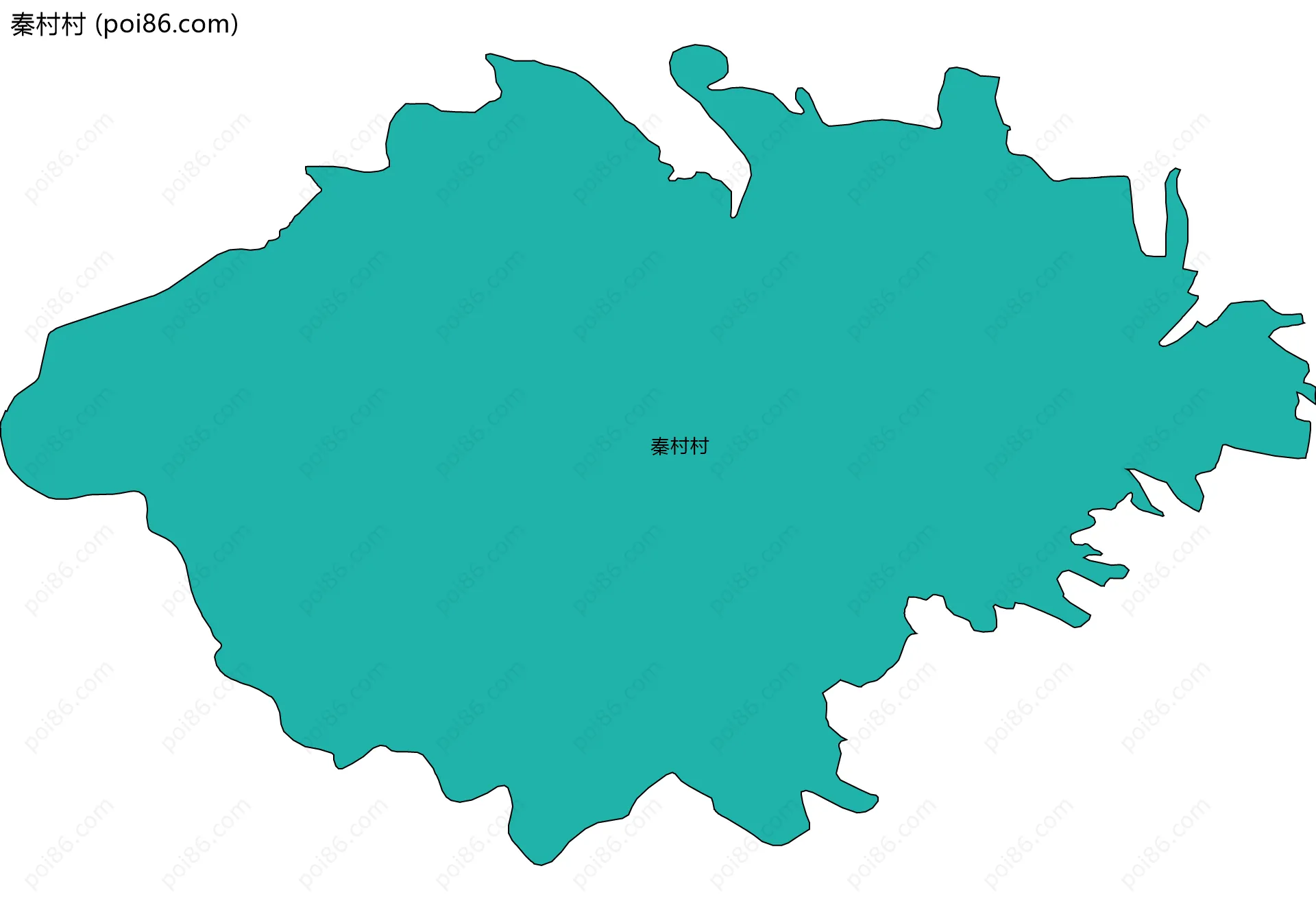 秦村村边界地图