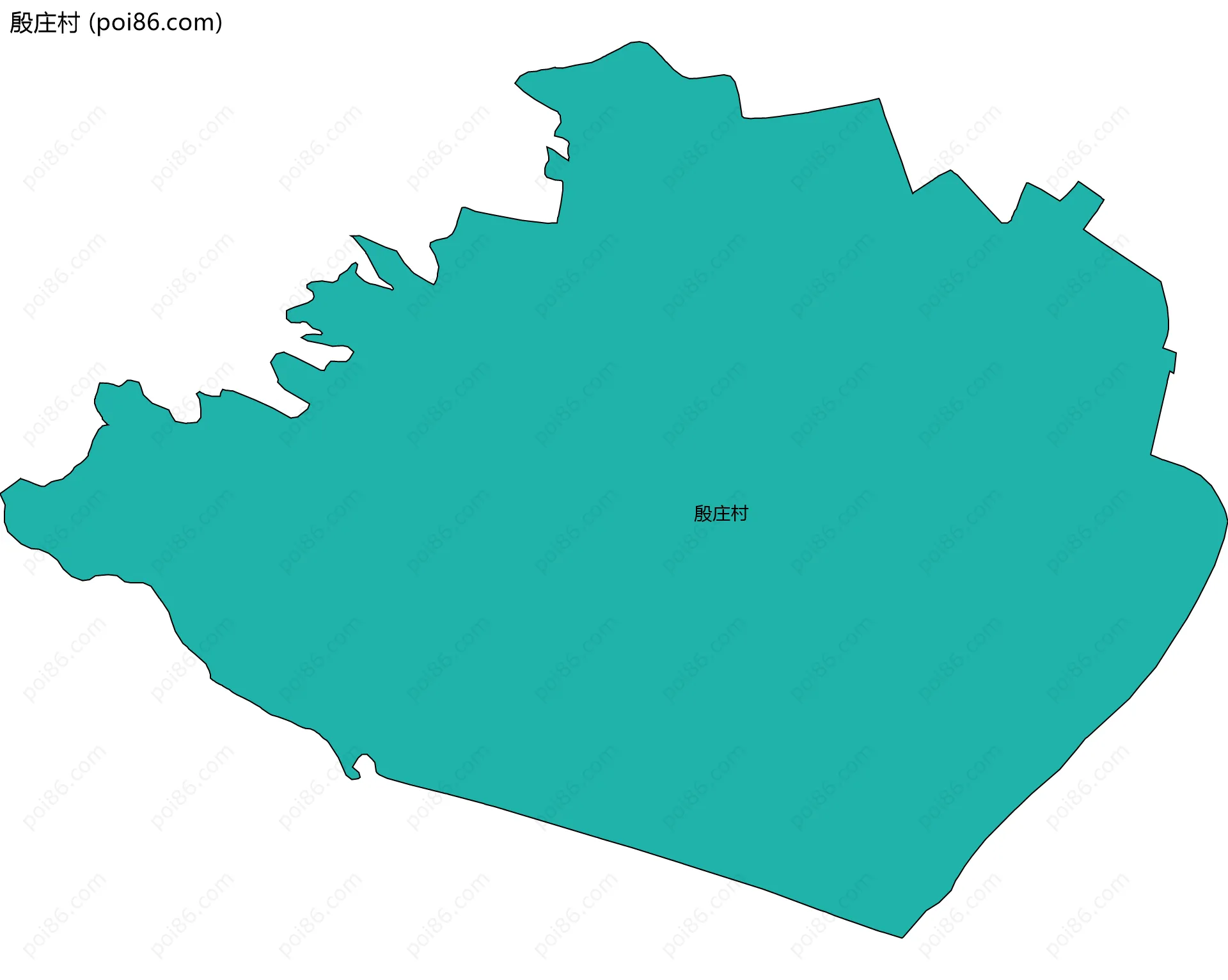 殷庄村边界地图