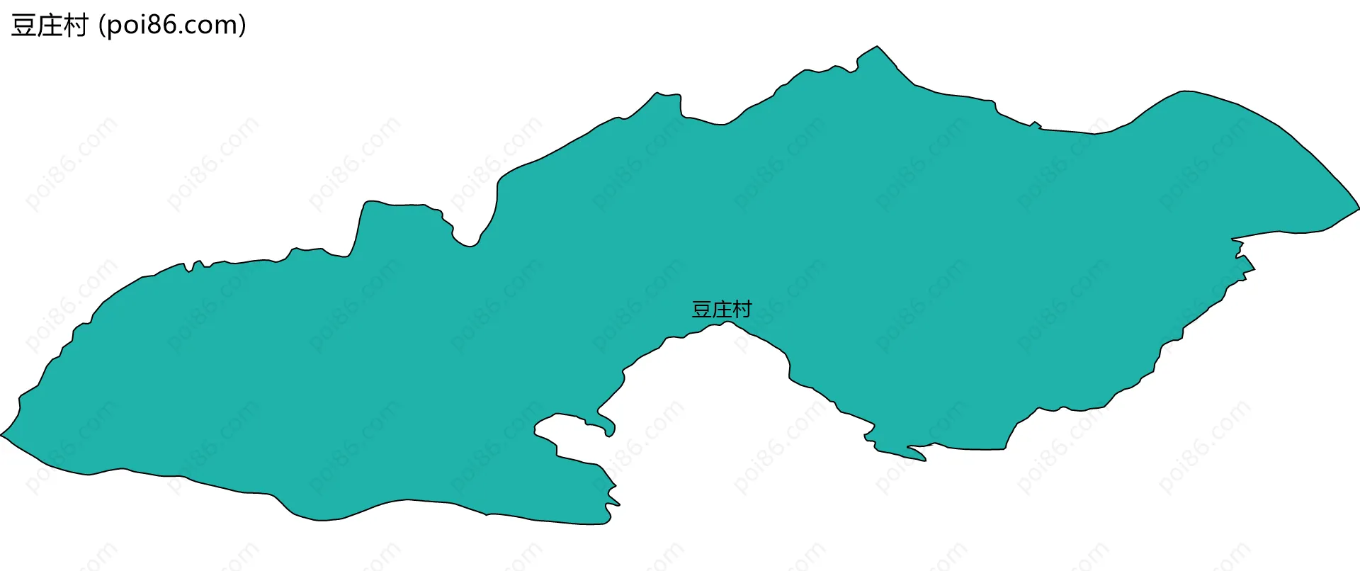 豆庄村边界地图