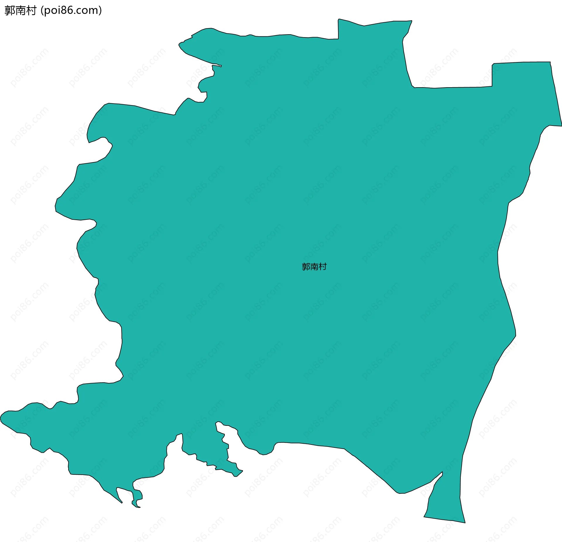 郭南村边界地图