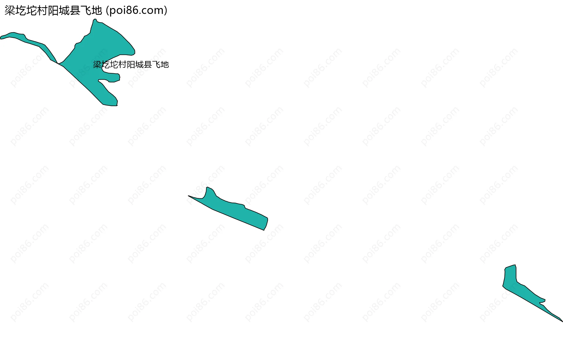 梁圪坨村阳城县飞地边界地图