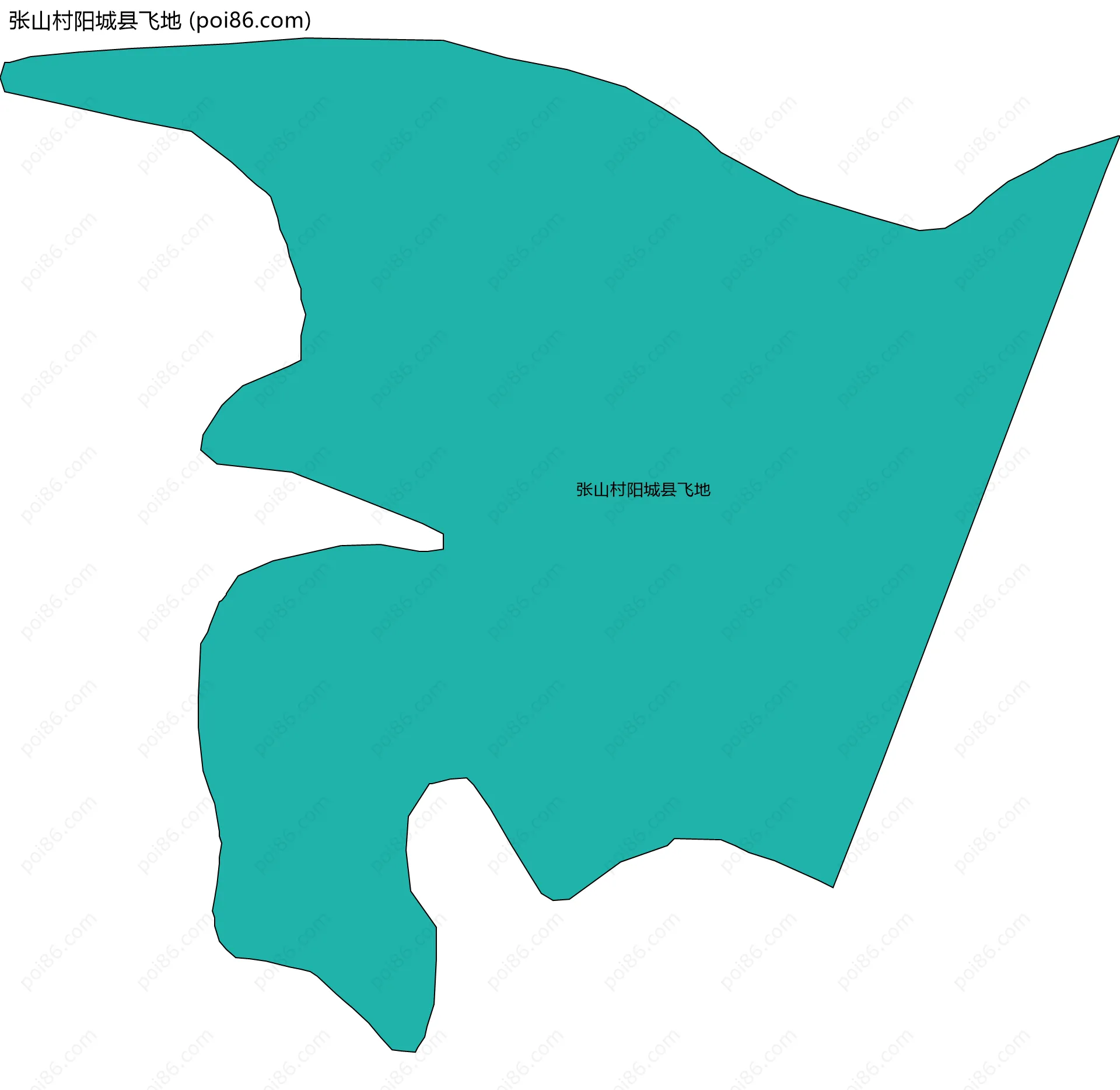 张山村阳城县飞地边界地图
