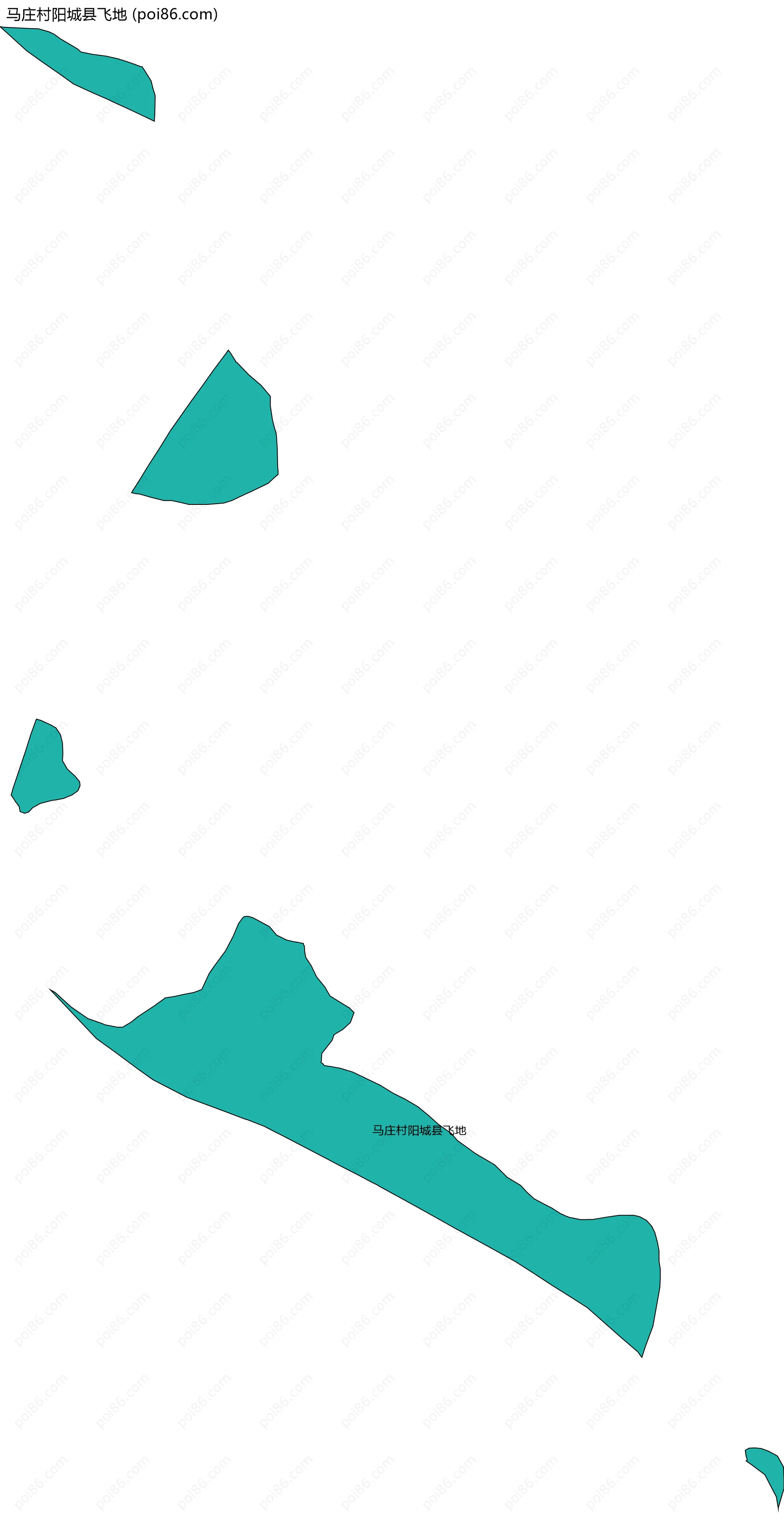 马庄村阳城县飞地边界地图