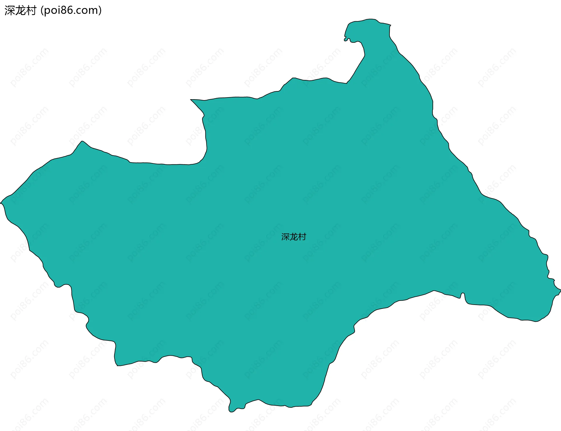 深龙村边界地图