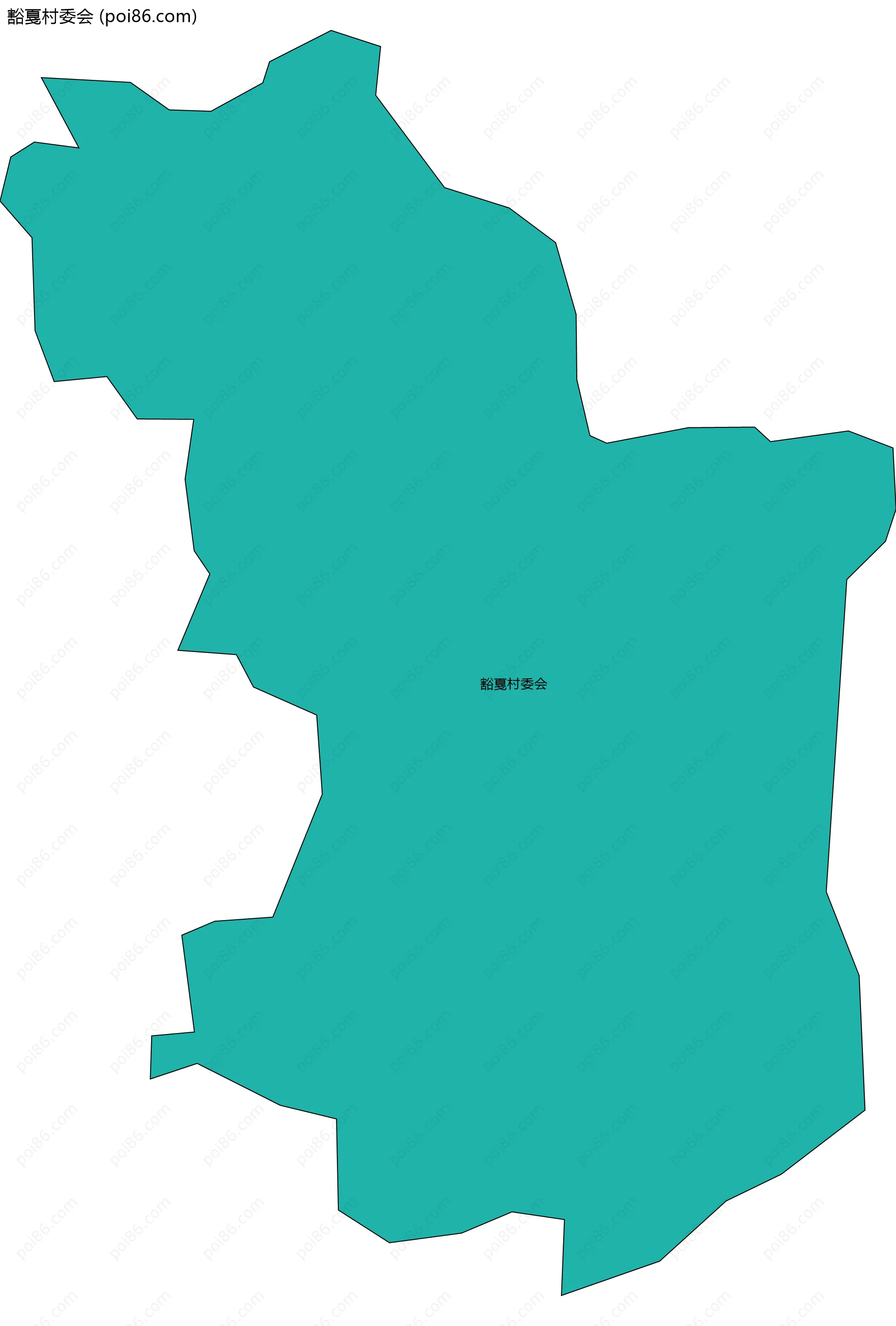 豁戛村委会边界地图