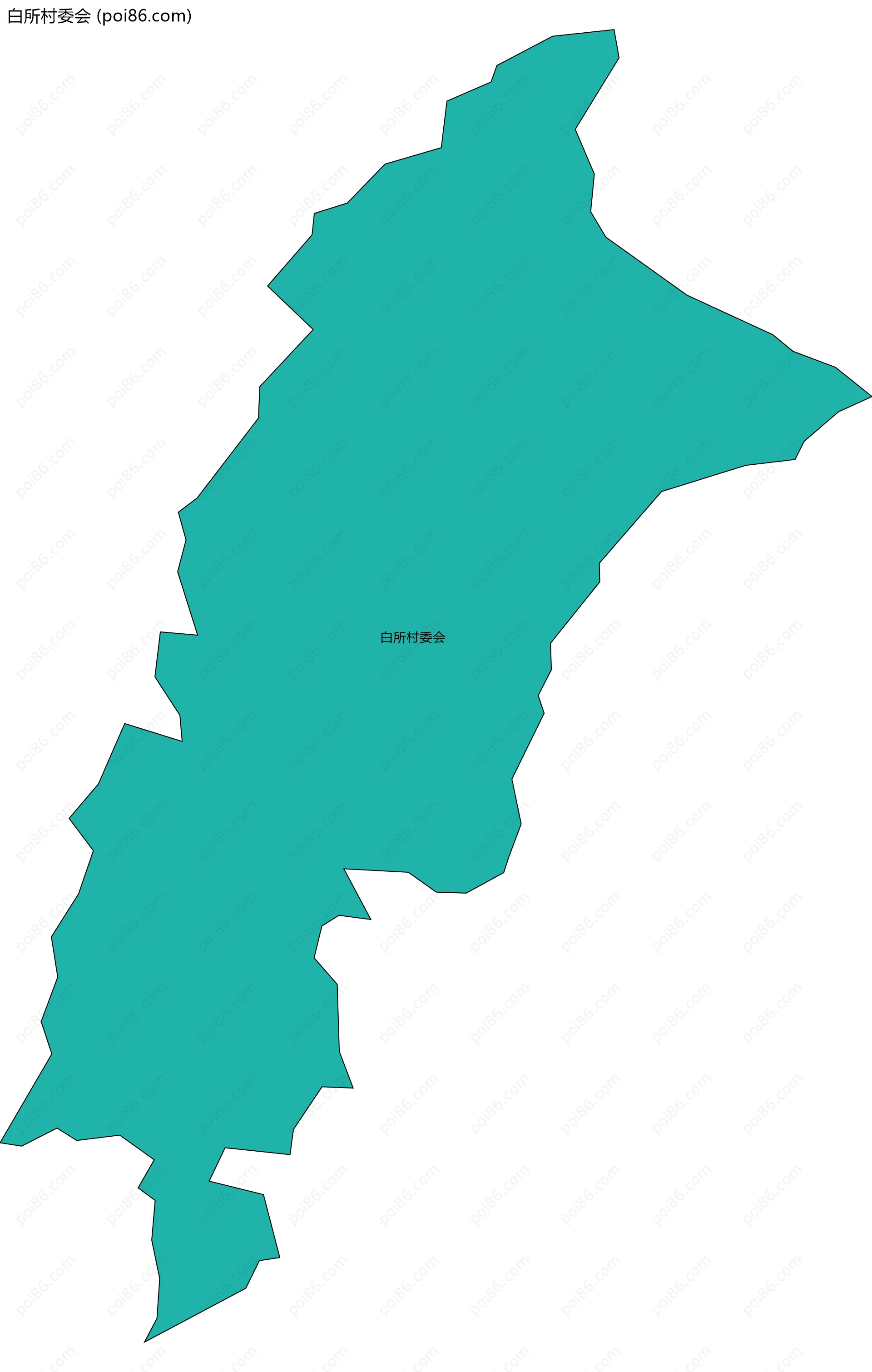 白所村委会边界地图