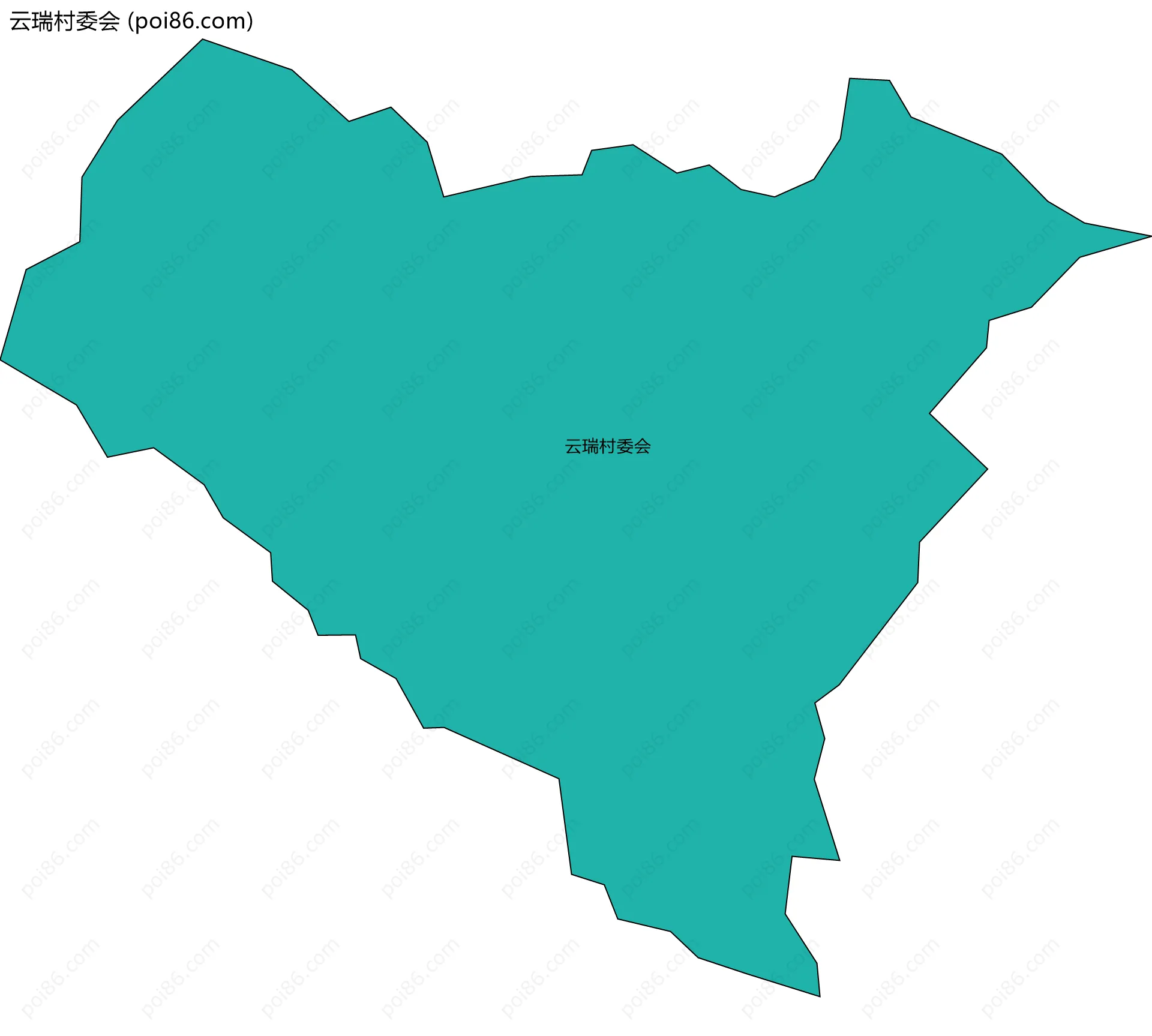 云瑞村委会边界地图